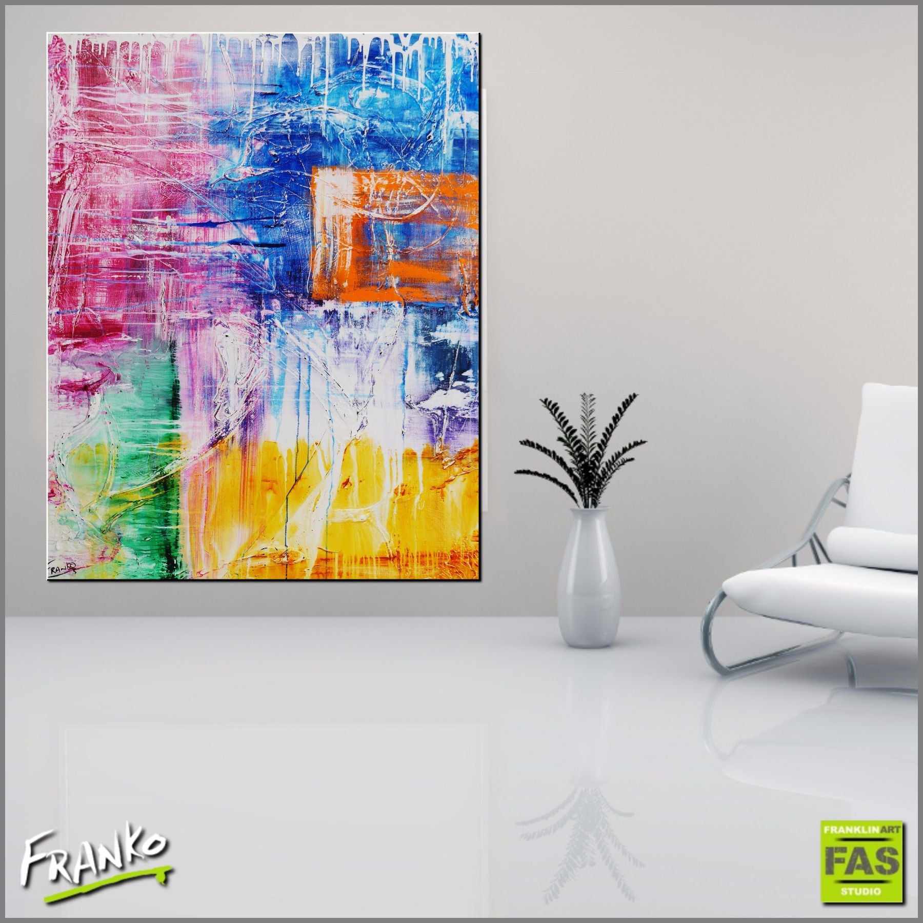 Orange Squared 120cm x 150cm Colourful Abstract Painting (SOLD)-abstract-[Franko_Artist]-[Australian_artist]-[Gold_Coast]-[Brisbane]-[modern]-[contemporary]-[original]-[Large_artwork]-[The_Block]-[Dream_Homes]-[ideas]-[Grand_Designs]-[Art_Lover]-Franklin Art Studio