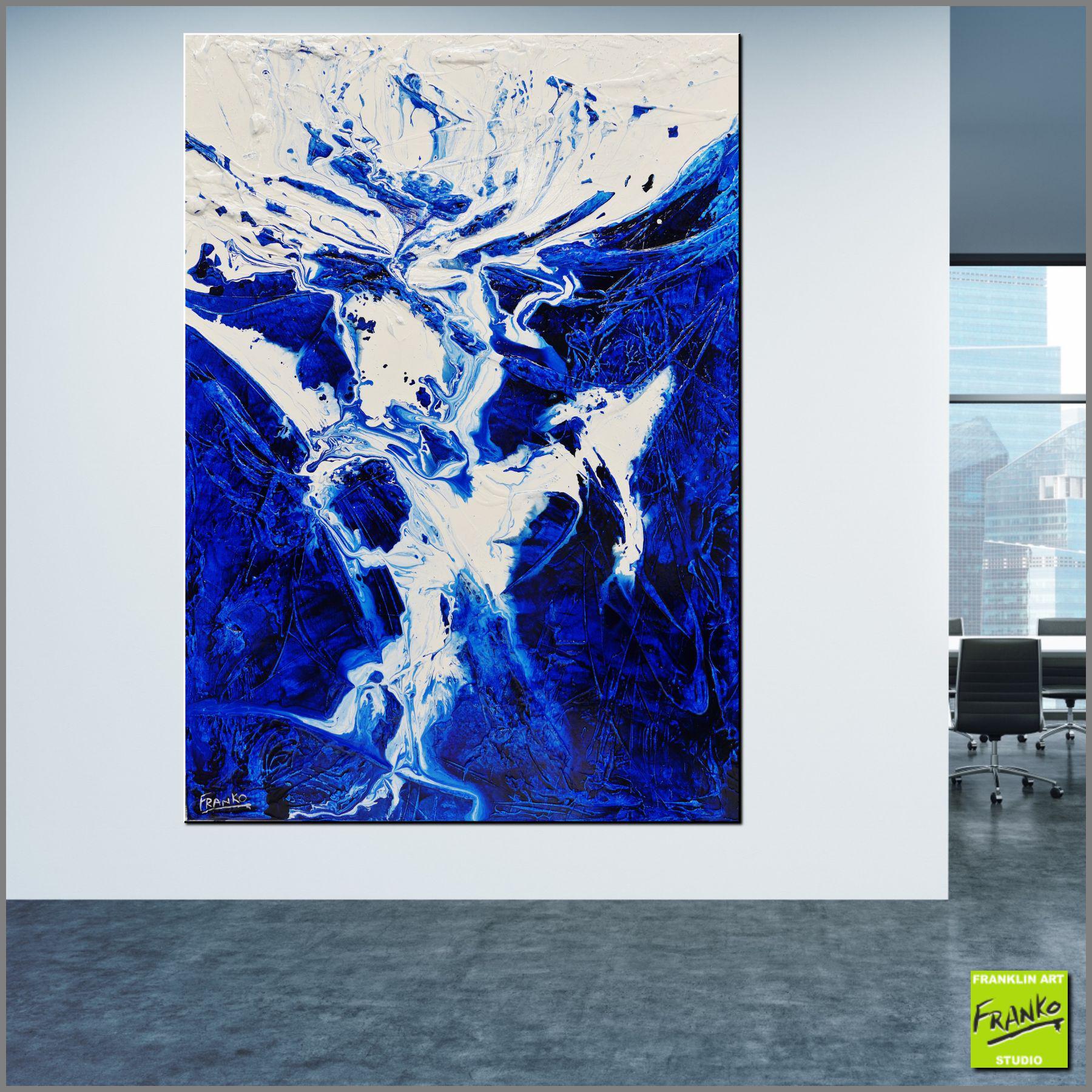 Origins 140cm x 100cm White Blue Textured Abstract Painting (SOLD)-Abstract-[Franko_Artist]-[Australian_artist]-[Gold_Coast]-[Brisbane]-[modern]-[contemporary]-[original]-[Large_artwork]-[The_Block]-[Dream_Homes]-[ideas]-[Grand_Designs]-[Art_Lover]-Franklin Art Studio