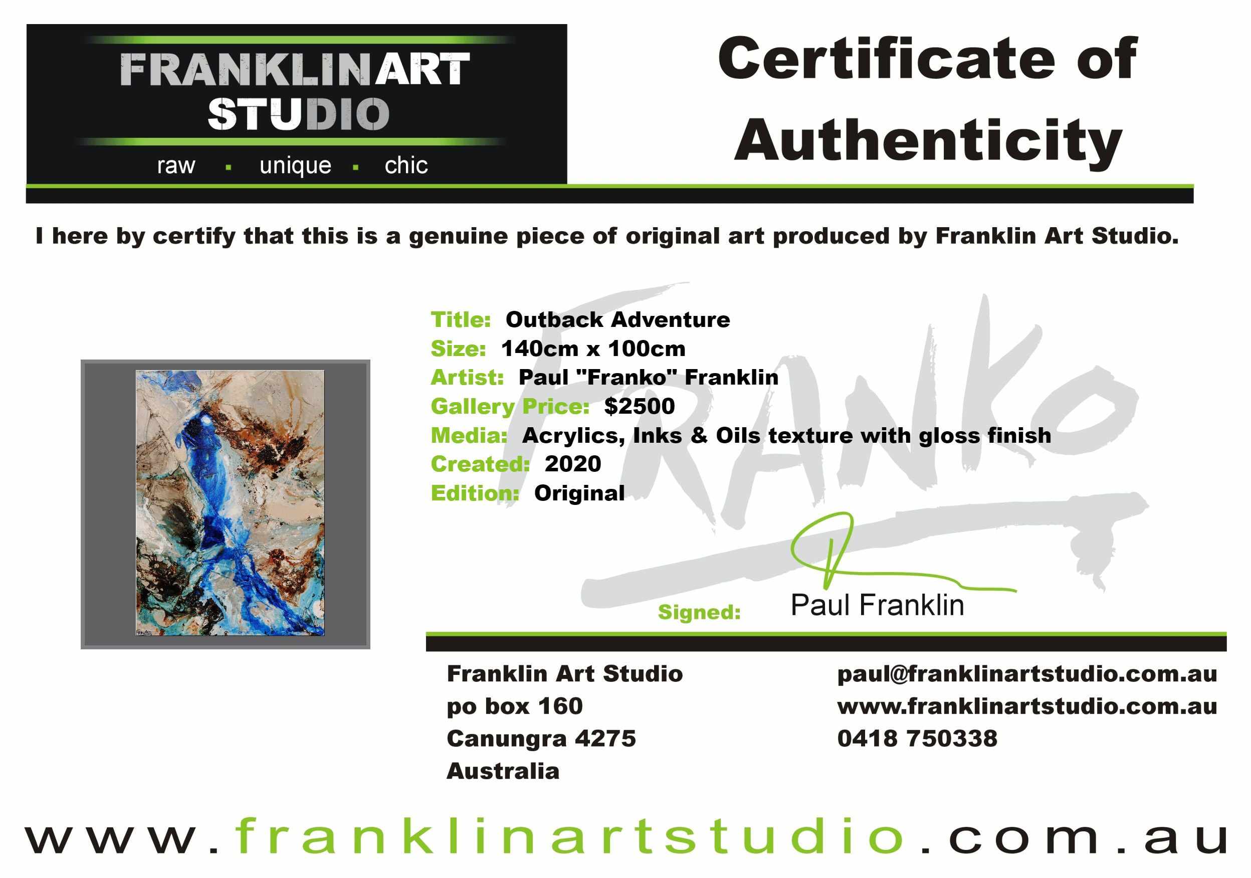 Outback Adventure 140cm x 100cm Blue Black White Rust Textured Abstract Painting (SOLD)-Abstract-[Franko_Artist]-[The_Block]-[Dream_Homes]-[ideas]-[Grand_Designs]-[Art_Lover]-Franklin Art Studio