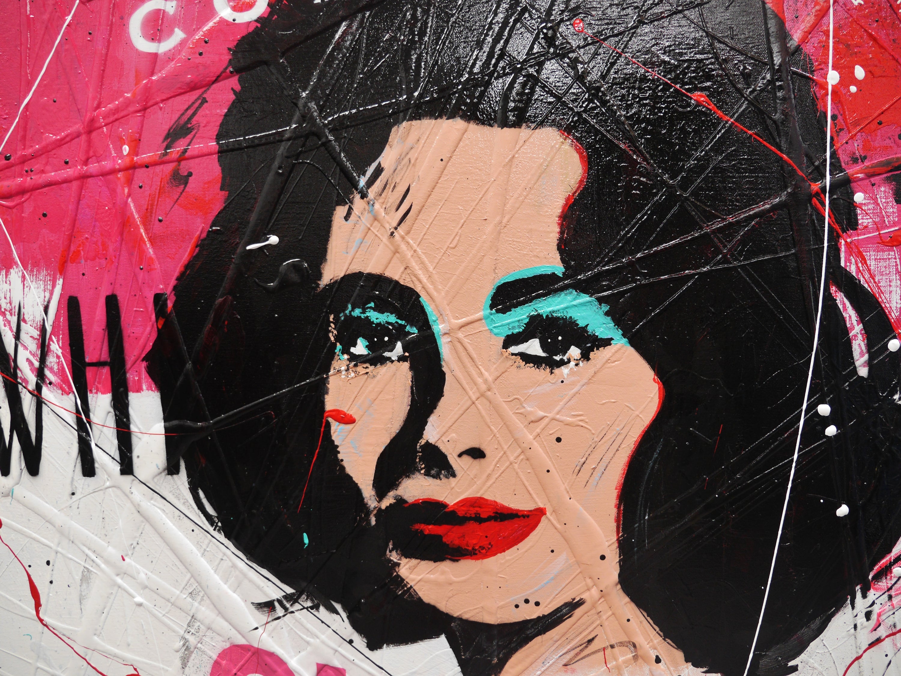 Noodle Liz 140cm x 100cm Campbell's Soup Textured Urban Pop Art Painting (SOLD)