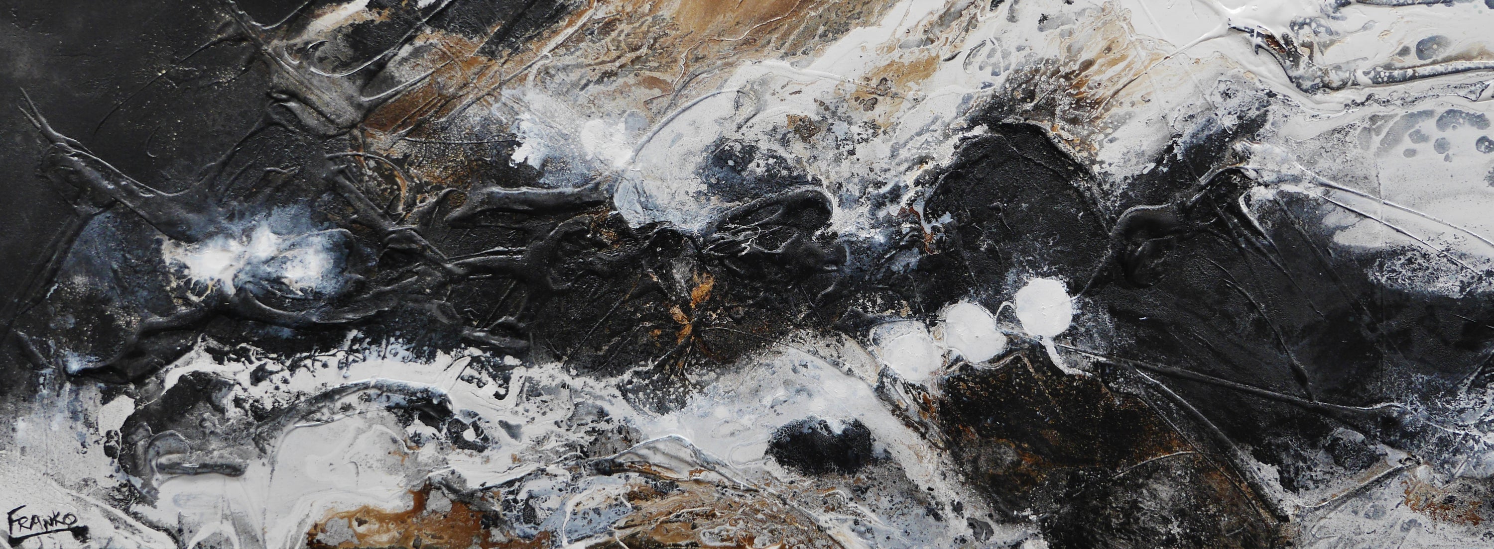 Distant Blaq 160cm x 60cm Black Rust Textured Abstract Painting (SOLD)-Abstract-[Franko_Artist]-[Australian_artist]-[Gold_Coast]-[Brisbane]-[modern]-[contemporary]-[original]-[Large_artwork]-Franklin Art Studio
