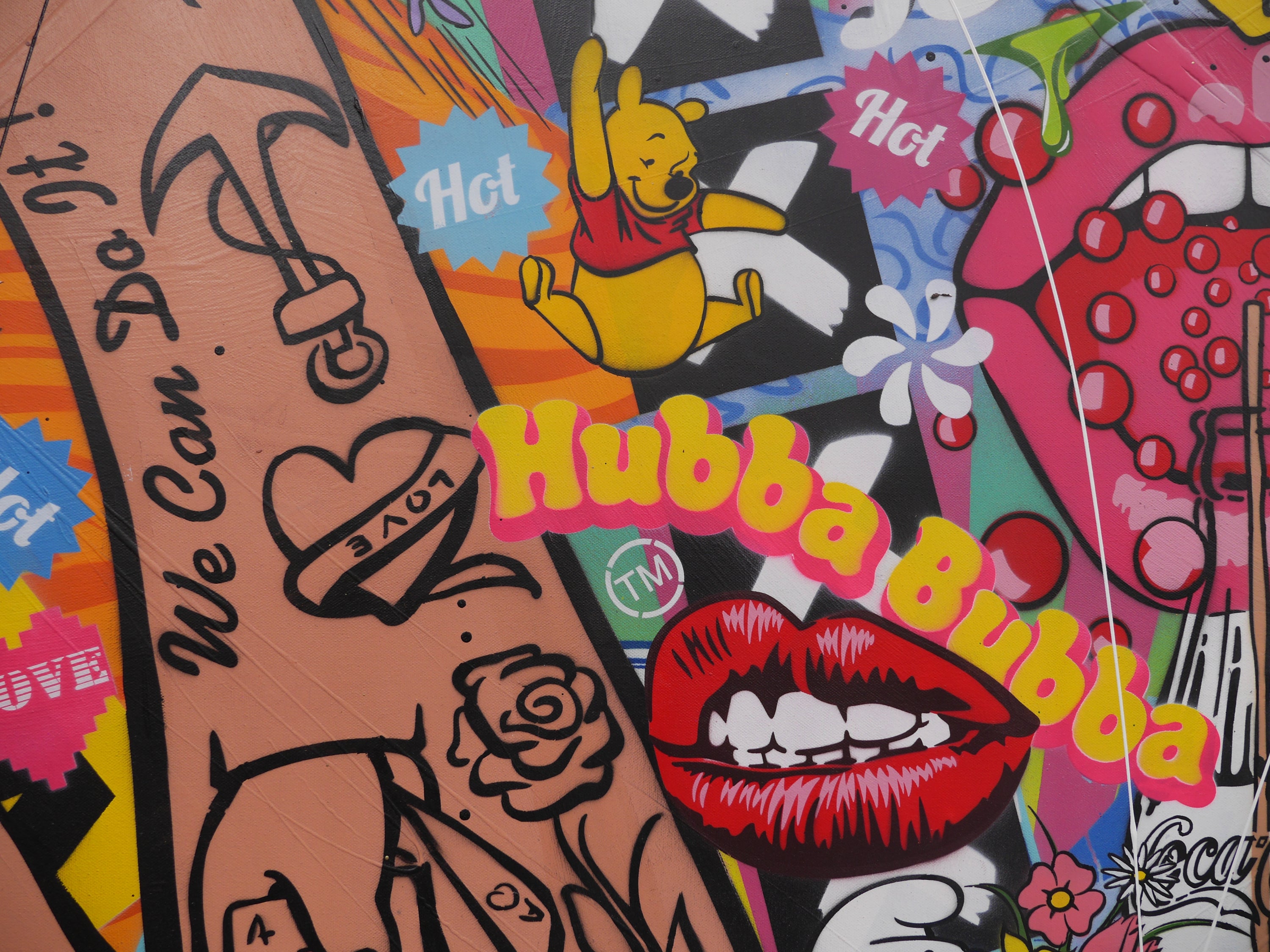 Being Rosie 240cm x 100cm Rosie The Riveter Textured Urban Pop Art Painting (SOLD)