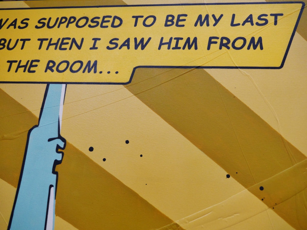 My Last Glass 200cm x 120cm Romantic Textured Classic Pop Art Painting (SOLD)