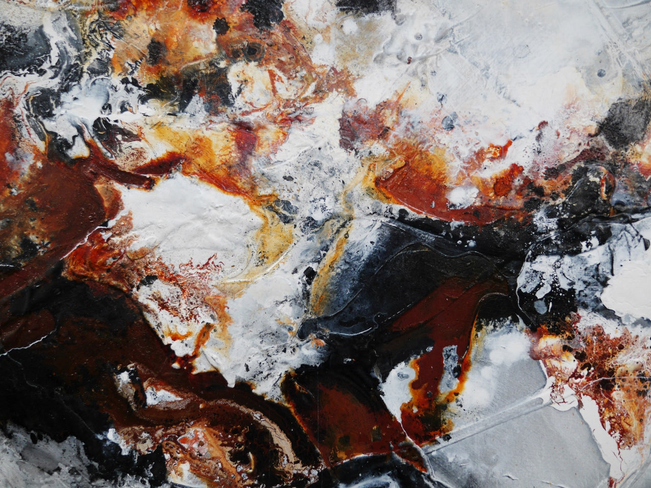 Roxide 190cm x 100cm Textured Abstract Painting (SOLD)