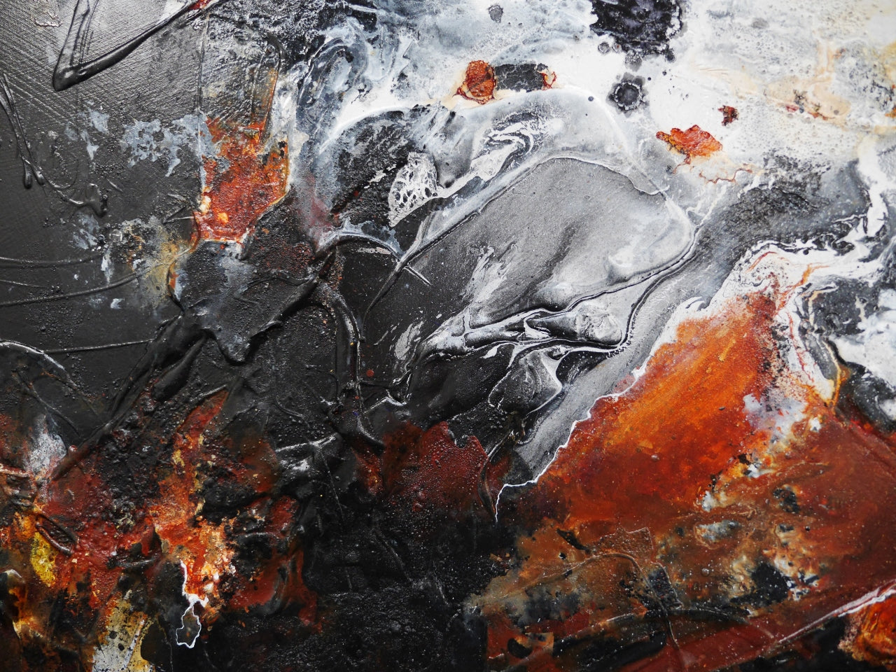 Roxide 190cm x 100cm Textured Abstract Painting (SOLD)
