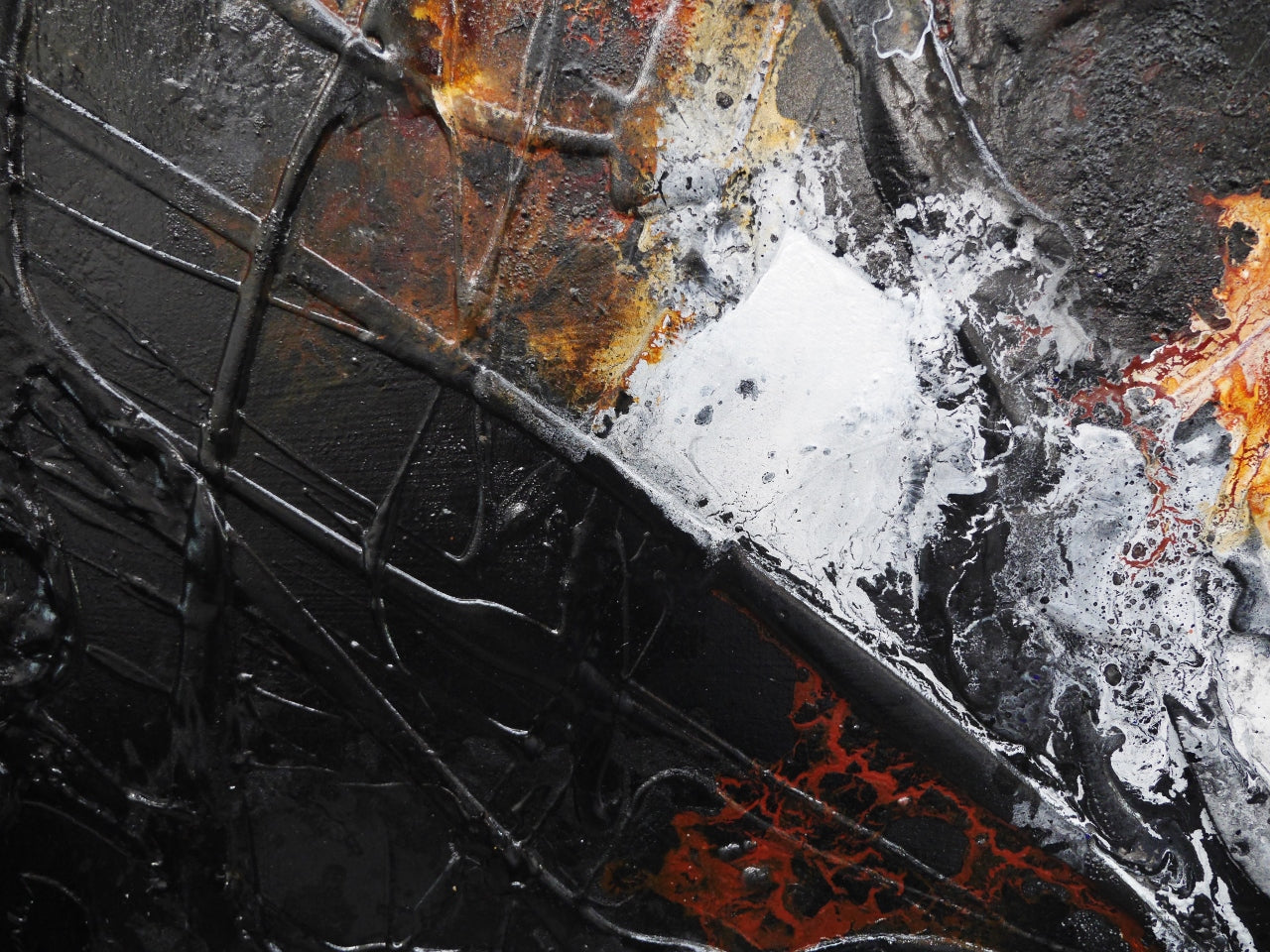 Roxide 190cm x 100cm Textured Abstract Painting (SOLD)
