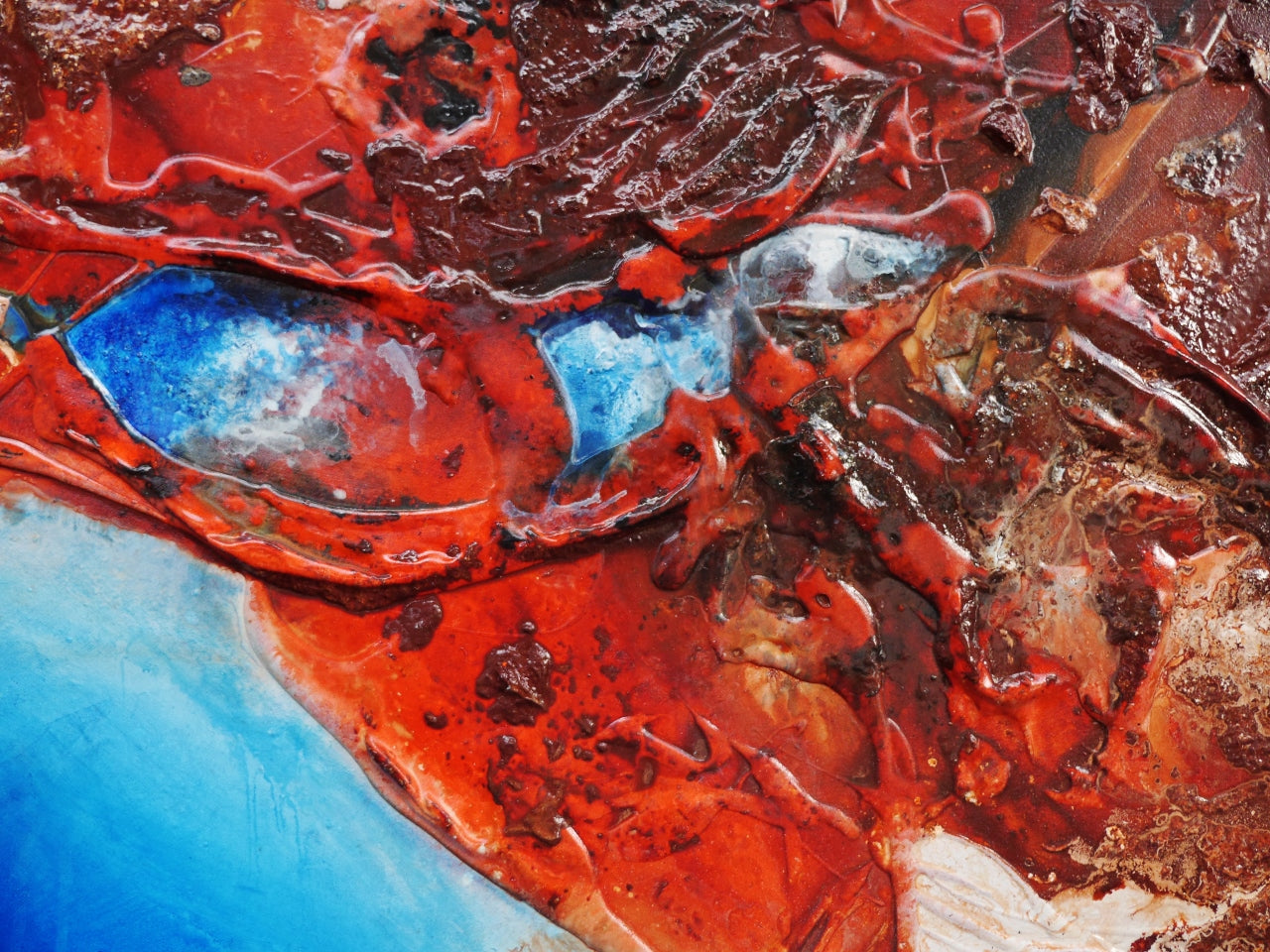 Sunburnt Coast 240cm x 100cm Textured Abstract Painting (SOLD)