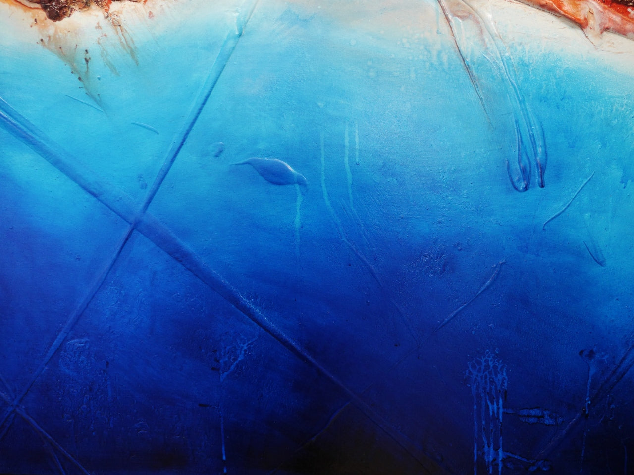 Sunburnt Coast 240cm x 100cm Textured Abstract Painting (SOLD)