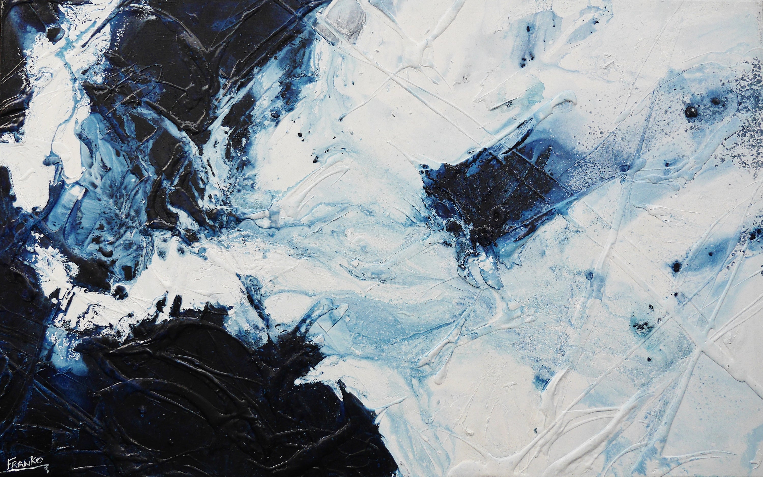 Midnight Sugar 160cm x 100cm Textured Abstract Painting (SOLD)-Abstract-[Franko_Artist]-[Australian_artist]-[Gold_Coast]-[Brisbane]-[modern]-[contemporary]-[original]-[Large_artwork]-Franklin Art Studio