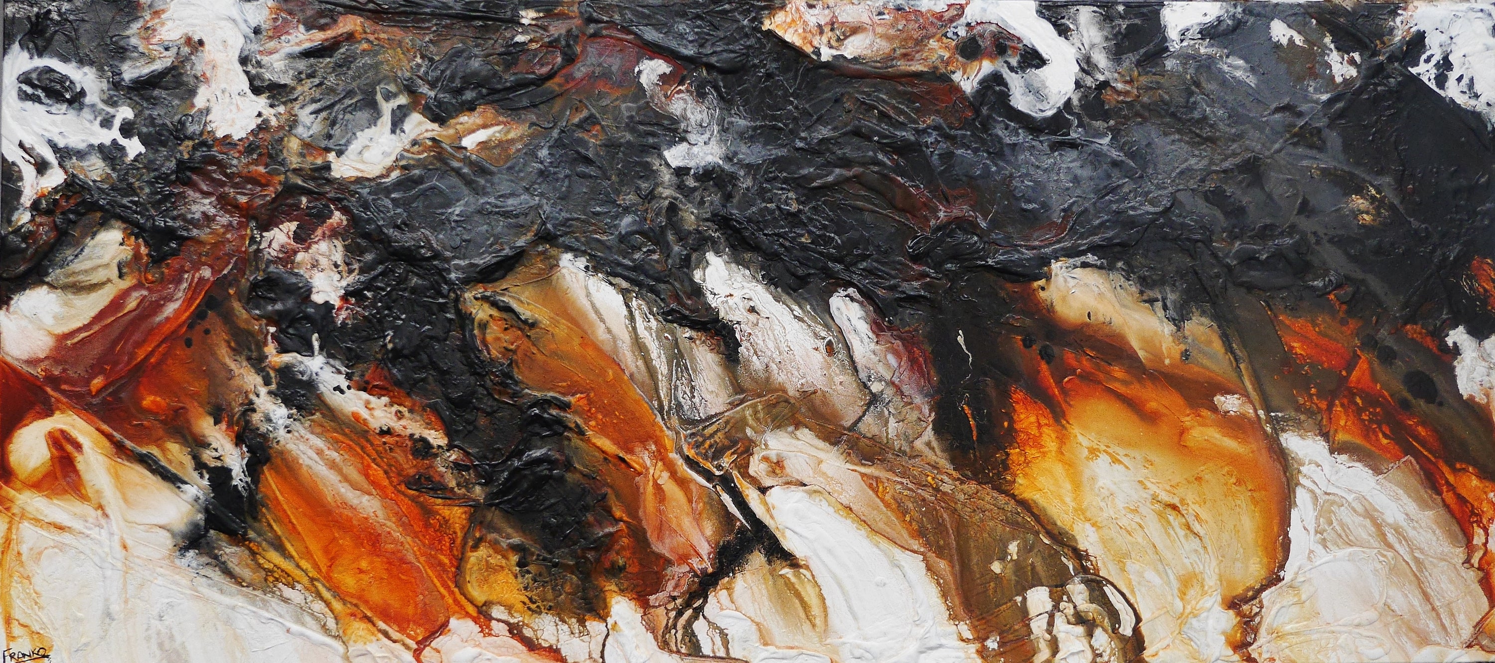 Golden Sands 270cm x 120cm Textured Abstract Painting (SOLD)-Abstract-[Franko_Artist]-[Australian_artist]-[Gold_Coast]-[Brisbane]-[modern]-[contemporary]-[original]-[Large_artwork]-Franklin Art Studio