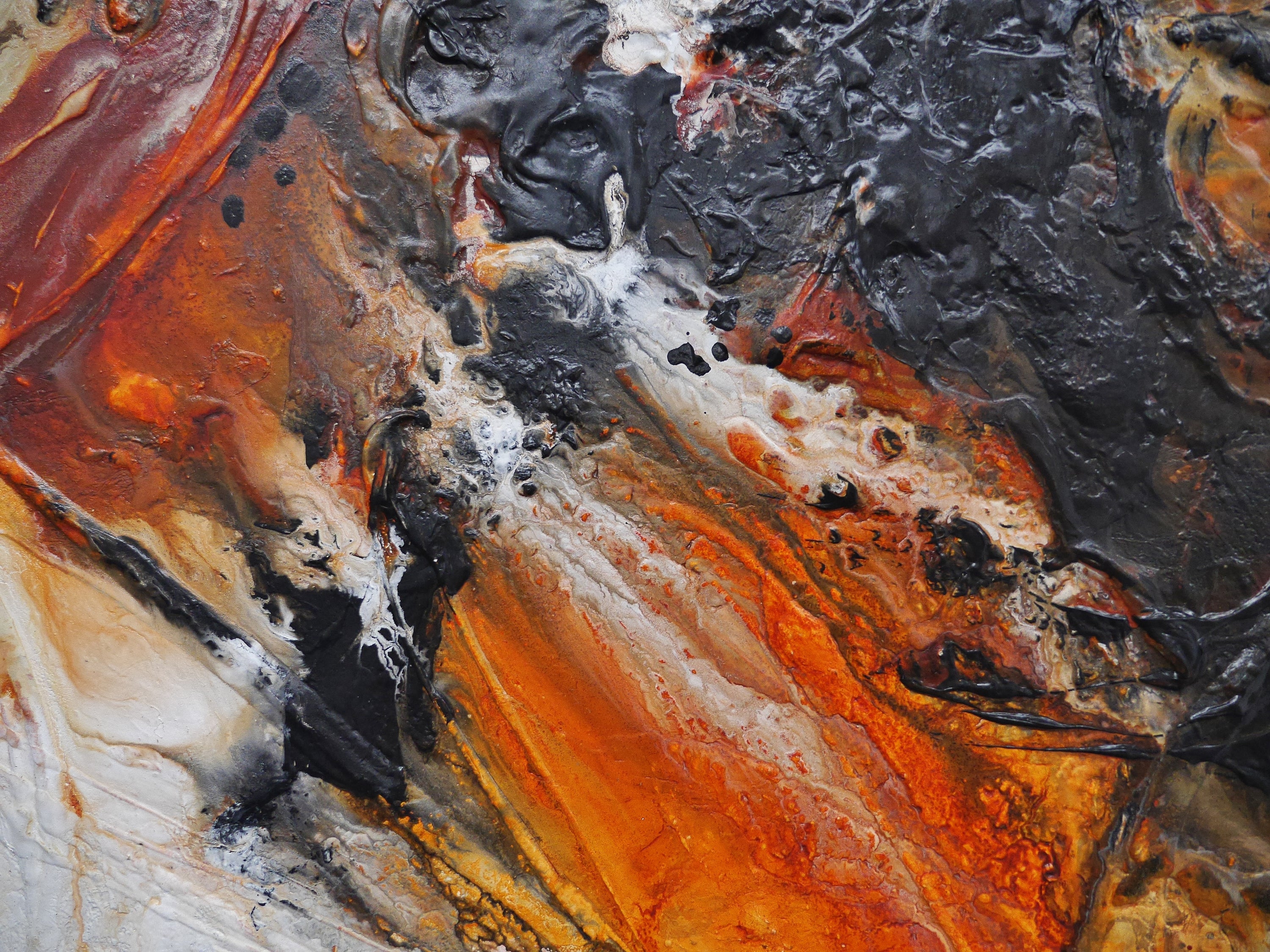 Golden Sands 270cm x 120cm Textured Abstract Painting (SOLD)
