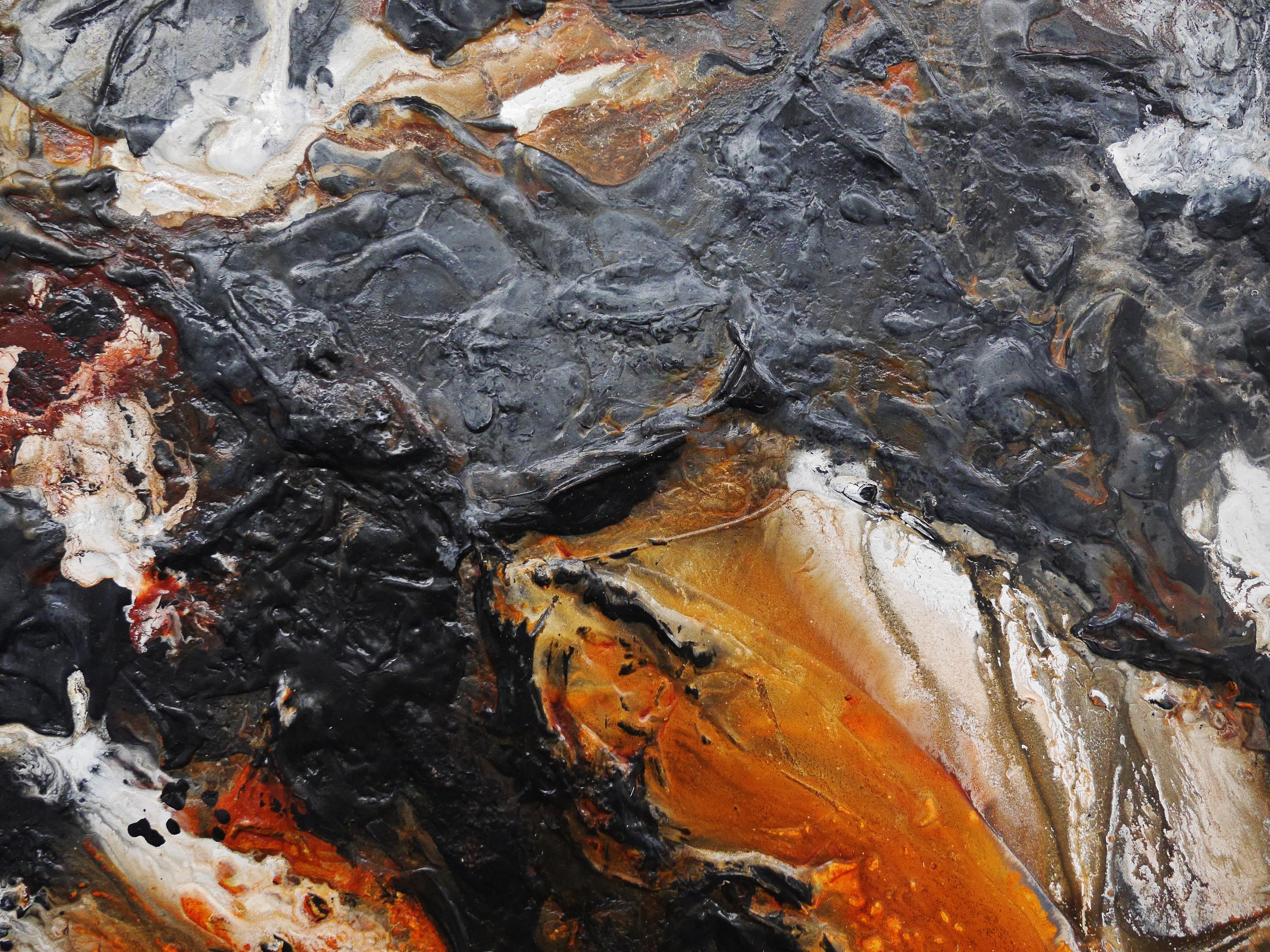 Golden Sands 270cm x 120cm Textured Abstract Painting (SOLD)