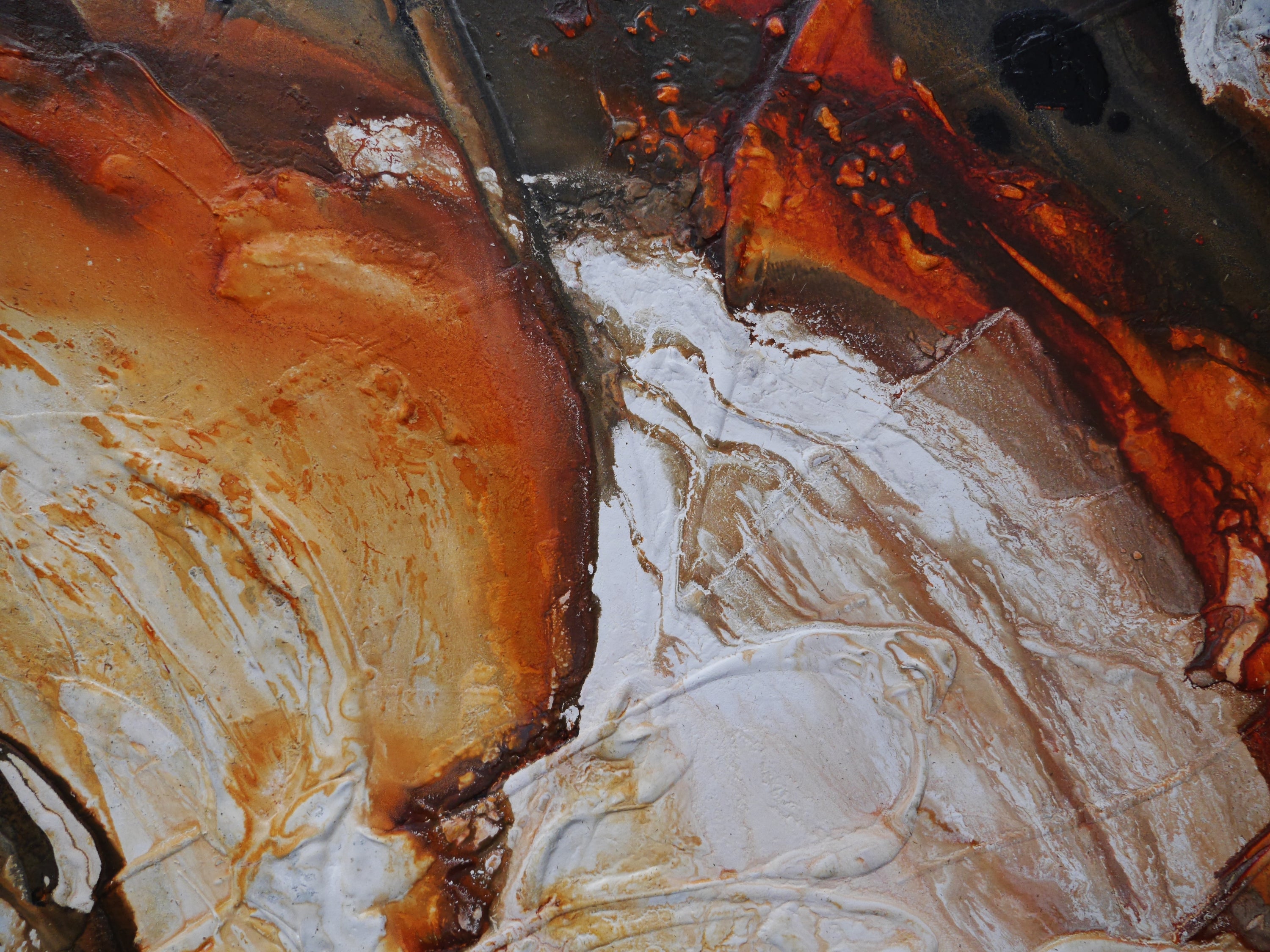 Golden Sands 270cm x 120cm Textured Abstract Painting (SOLD)