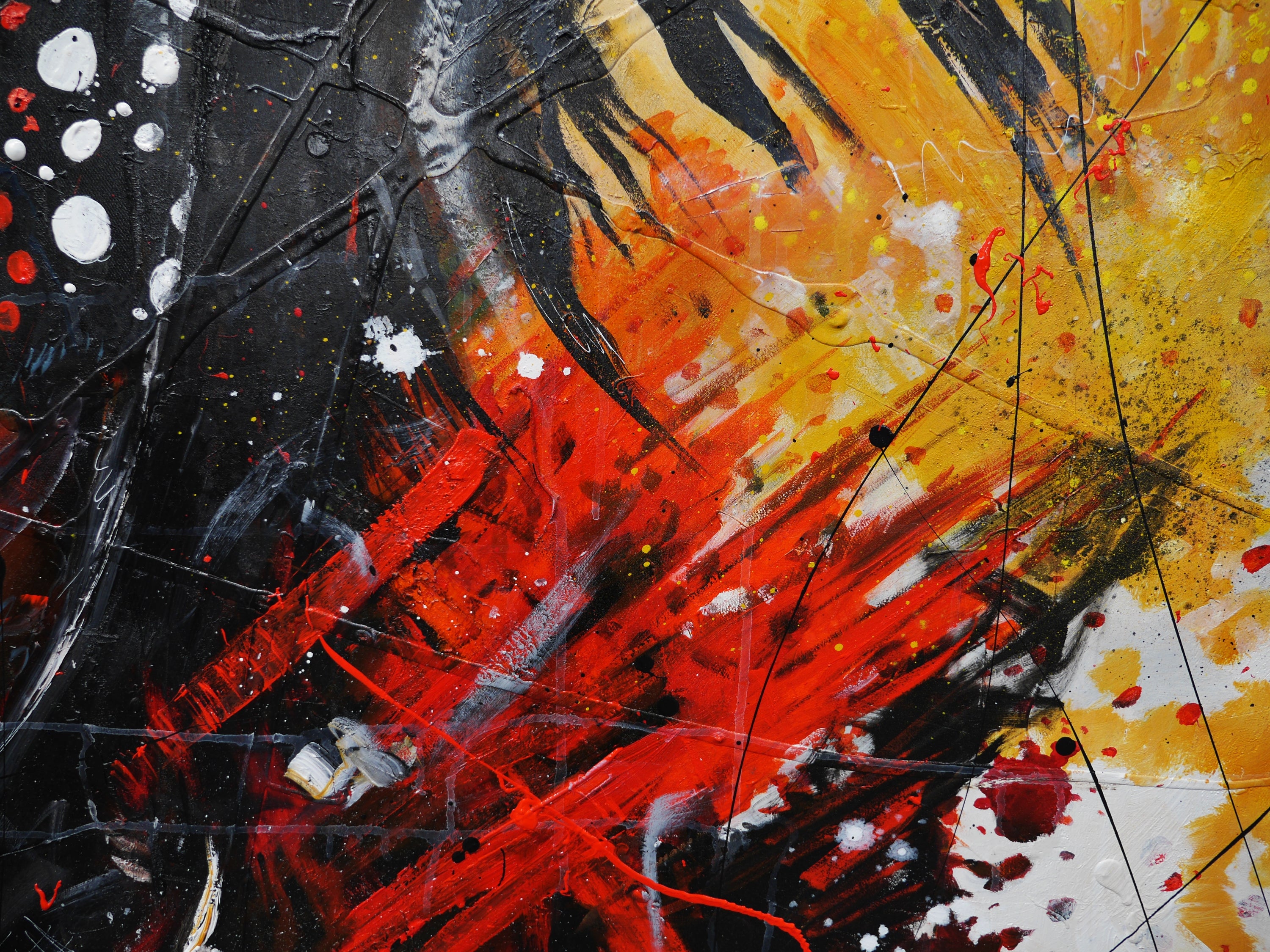 Tribal 190cm x 100cm Brave and Beautiful Abstract Framed Textured Painting (SOLD)