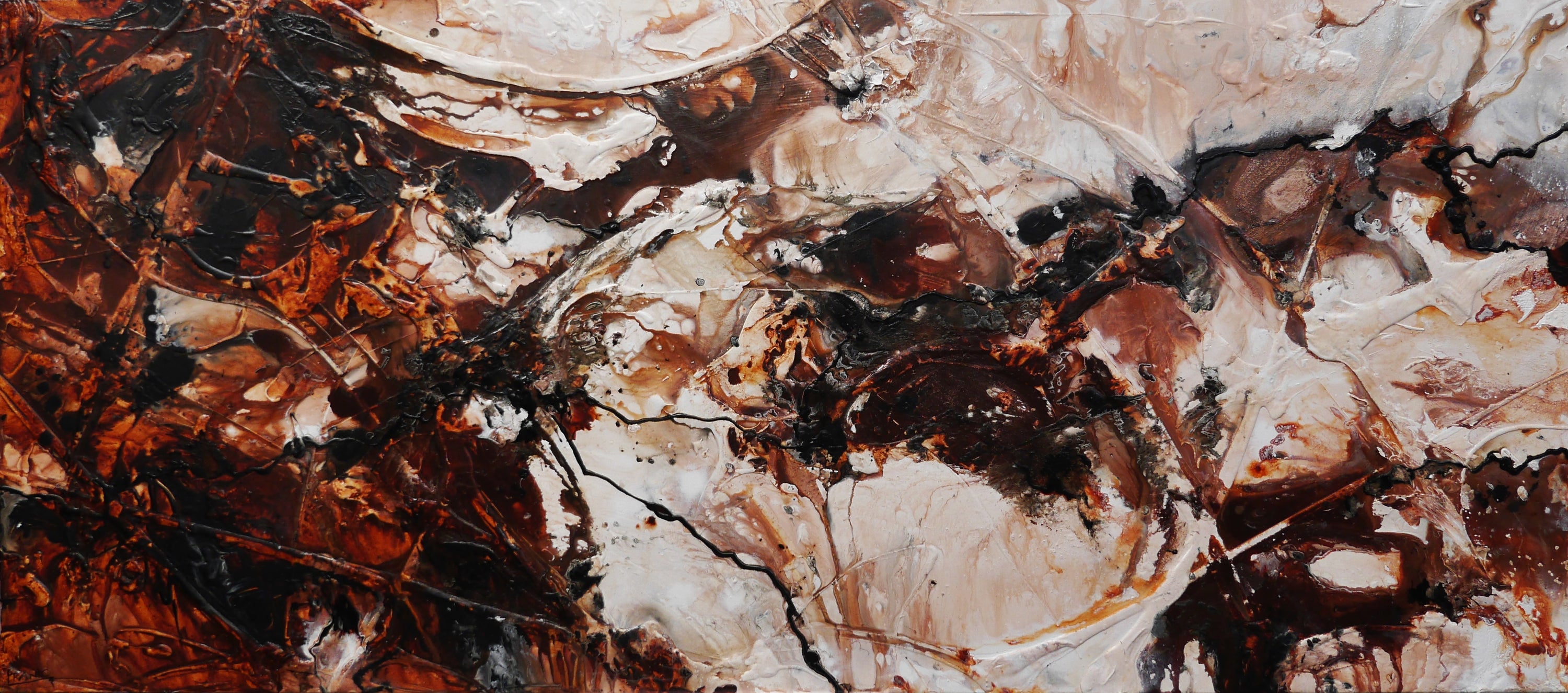 Still Lingering 270cm x 120cm Textured Abstract Painting (SOLD)-Abstract-[Franko_Artist]-[Australian_artist]-[Gold_Coast]-[Brisbane]-[modern]-[contemporary]-[original]-[Large_artwork]-Franklin Art Studio