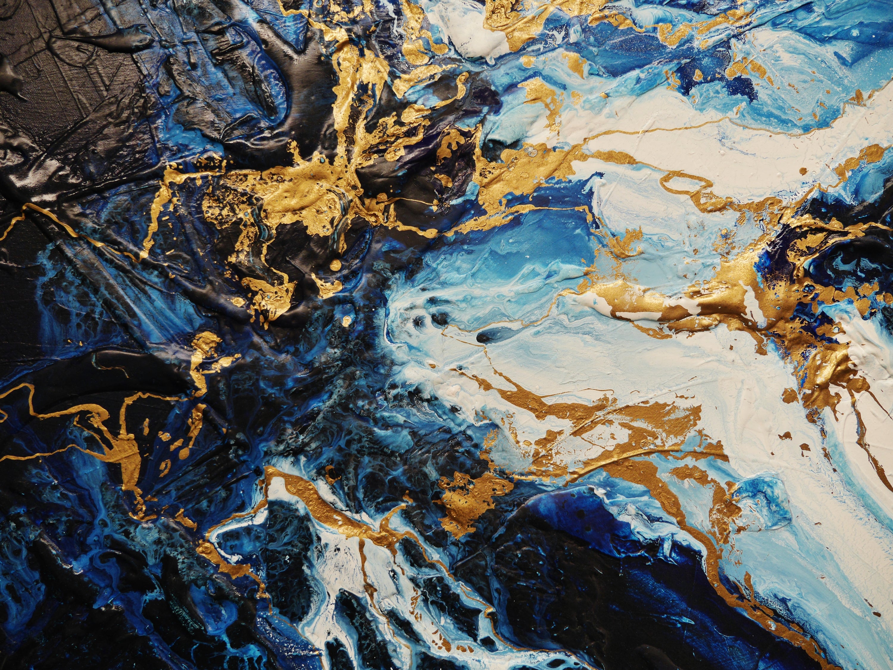 Admiral Sass 200cm x 80cm Textured Abstract Painting (SOLD)