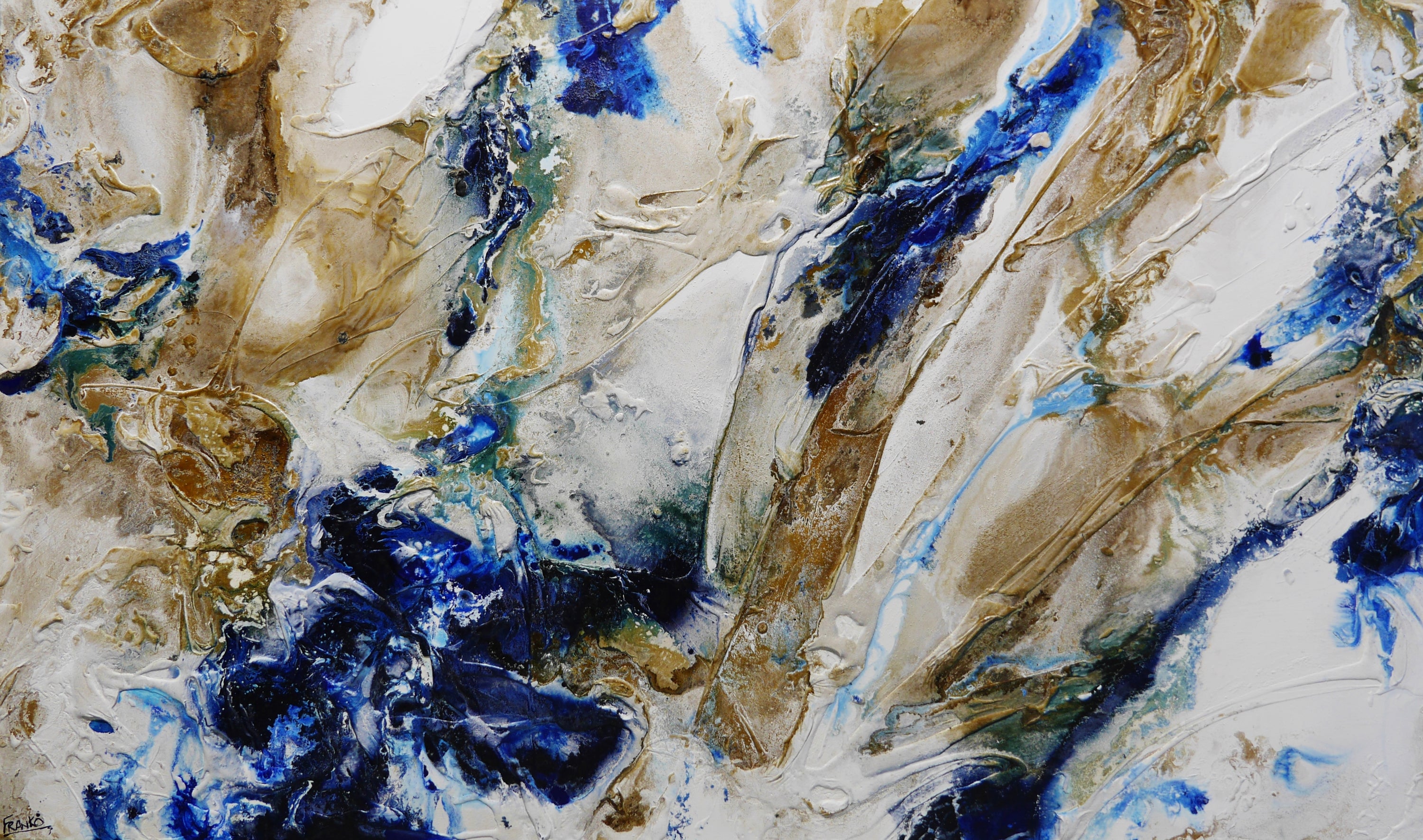 Honey Casbah 250cm x 150cm Textured Abstract Painting (SOLD)-Abstract-[Franko_Artist]-[Australian_artist]-[Gold_Coast]-[Brisbane]-[modern]-[contemporary]-[original]-[Large_artwork]-Franklin Art Studio