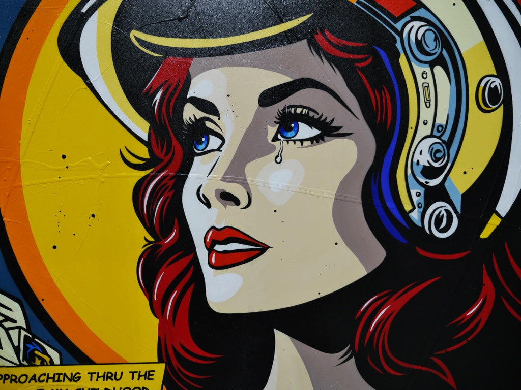 I Could See ... 190cm x 100cm Space Classic Pop Art Painting (SOLD ALLAN)