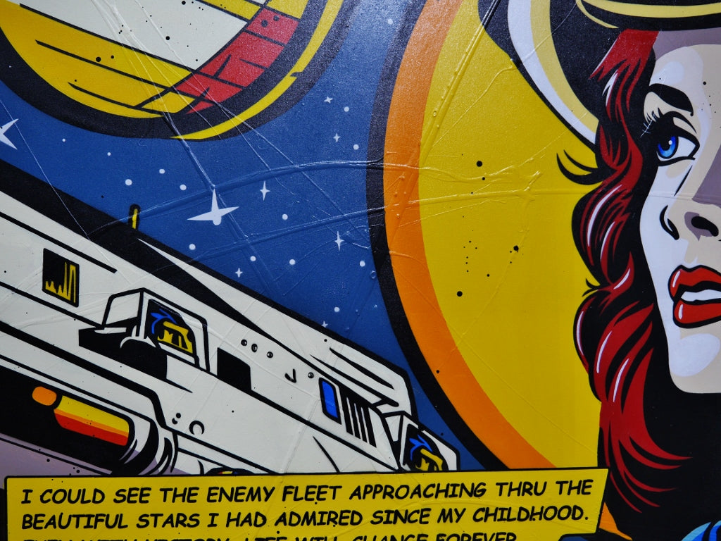 I Could See ... 190cm x 100cm Space Classic Pop Art Painting (SOLD ALLAN)