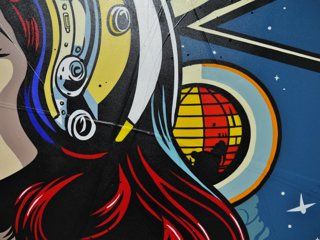 I Could See ... 190cm x 100cm Space Classic Pop Art Painting (SOLD ALLAN)
