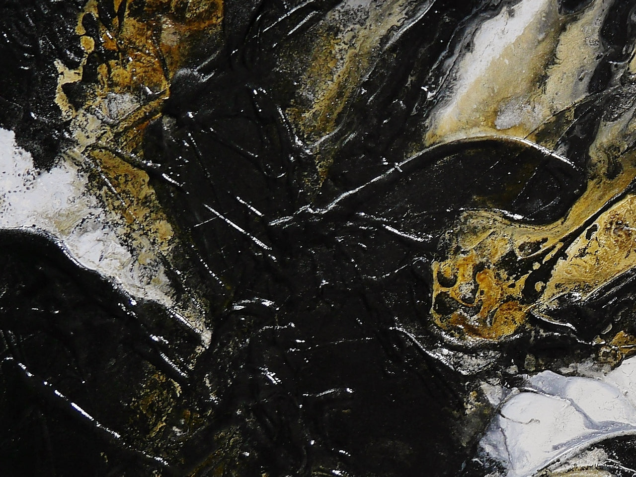 Blaq Rust 160cm x 60cm Textured Abstract Painting (SOLD MICKEY)