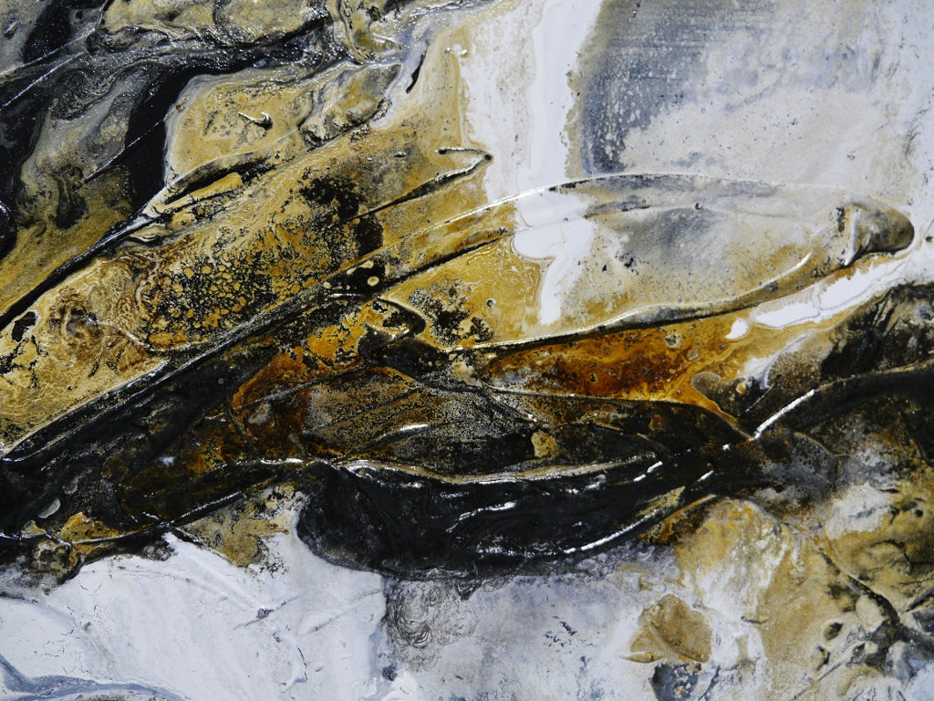 Blaq Rust 160cm x 60cm Textured Abstract Painting (SOLD MICKEY)