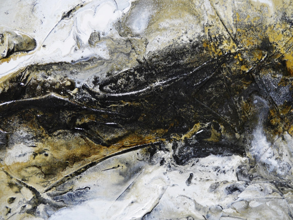 Blaq Rust 160cm x 60cm Textured Abstract Painting (SOLD MICKEY)