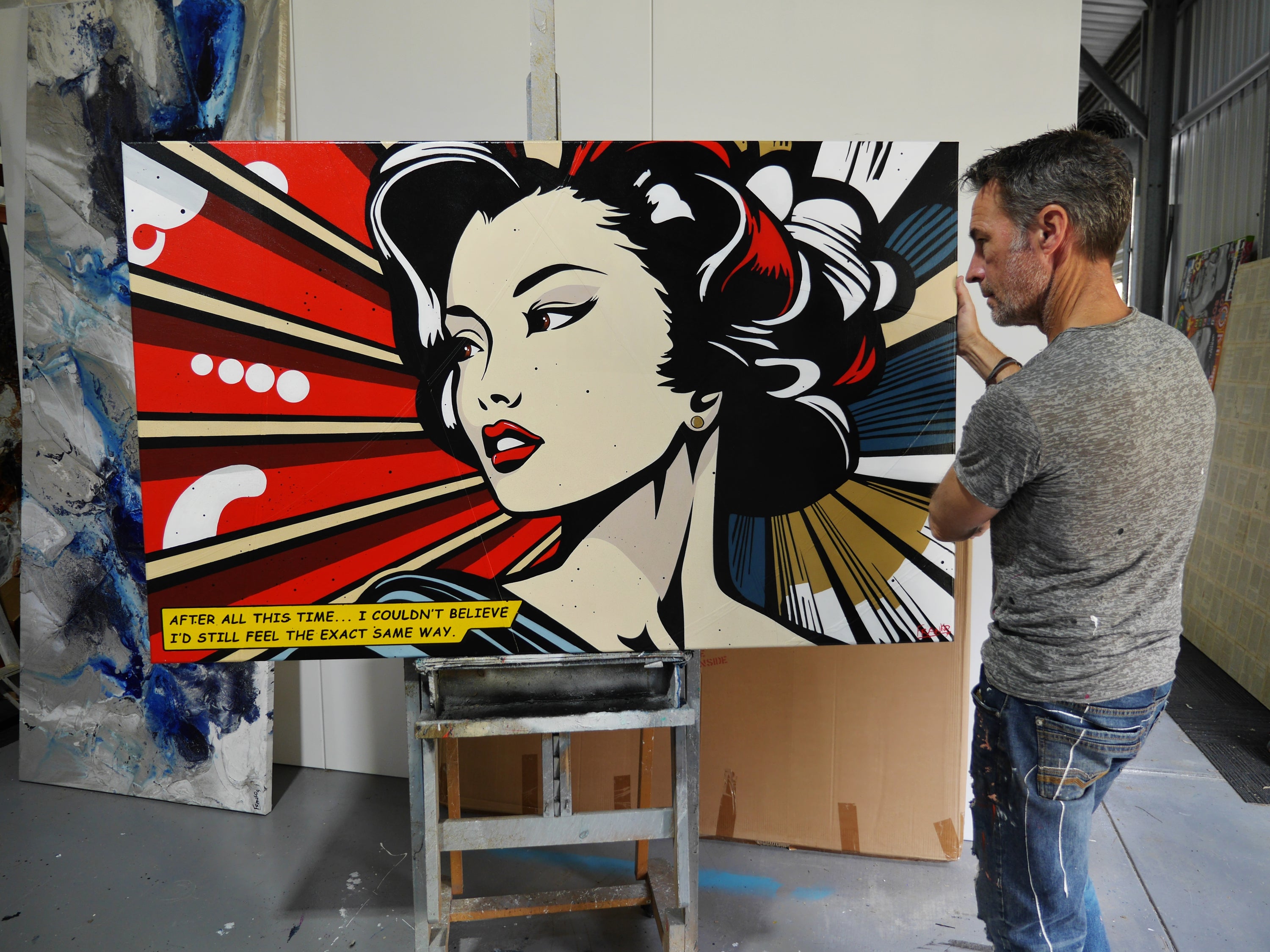 After All ... 160cm x 100cm Geisha Classic Pop Art Painting (SOLD)-Urban Pop Art-[Franko_Artist]-[The_Block]-[Dream_Homes]-[ideas]- [Grand_Designs]-Franklin Art Studio