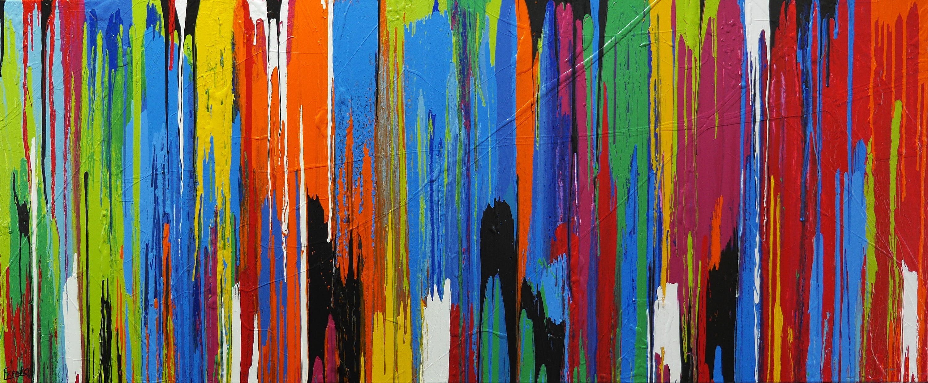 The Colouring 240cm x 100cm Colourful Textured Abstract Painting (SOLD)-Abstract-[Franko_Artist]-[Australian_artist]-[Gold_Coast]-[Brisbane]-[modern]-[contemporary]-[original]-[Large_artwork]-Franklin Art Studio