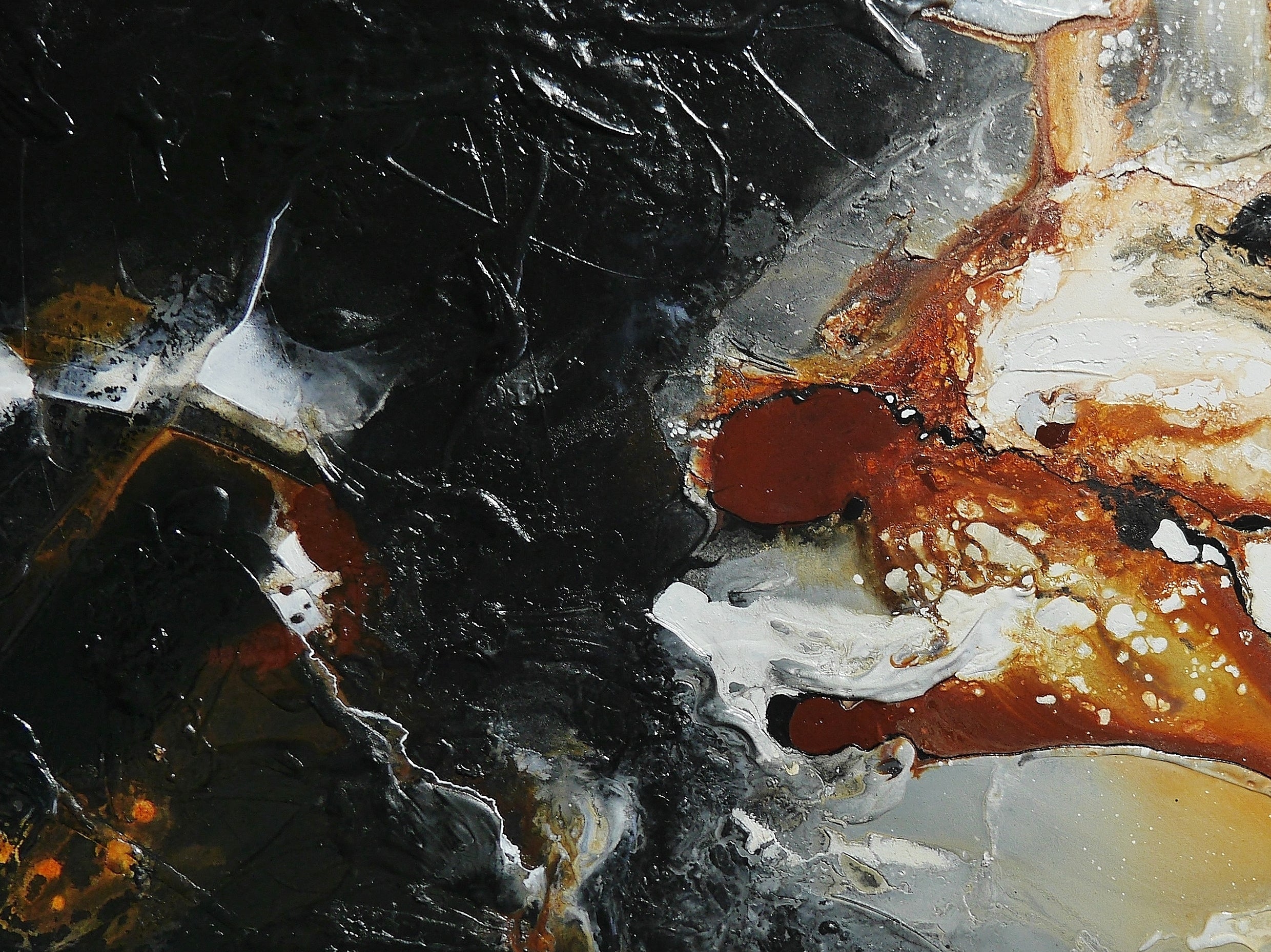 Rusted Marble 160cm x 100cm Rustic Textured Abstract Painting (SOLD)