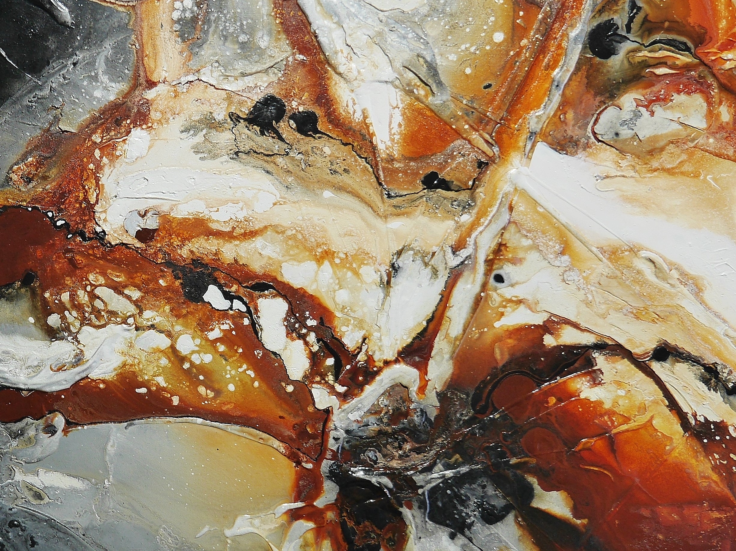 Rusted Marble 160cm x 100cm Rustic Textured Abstract Painting (SOLD)