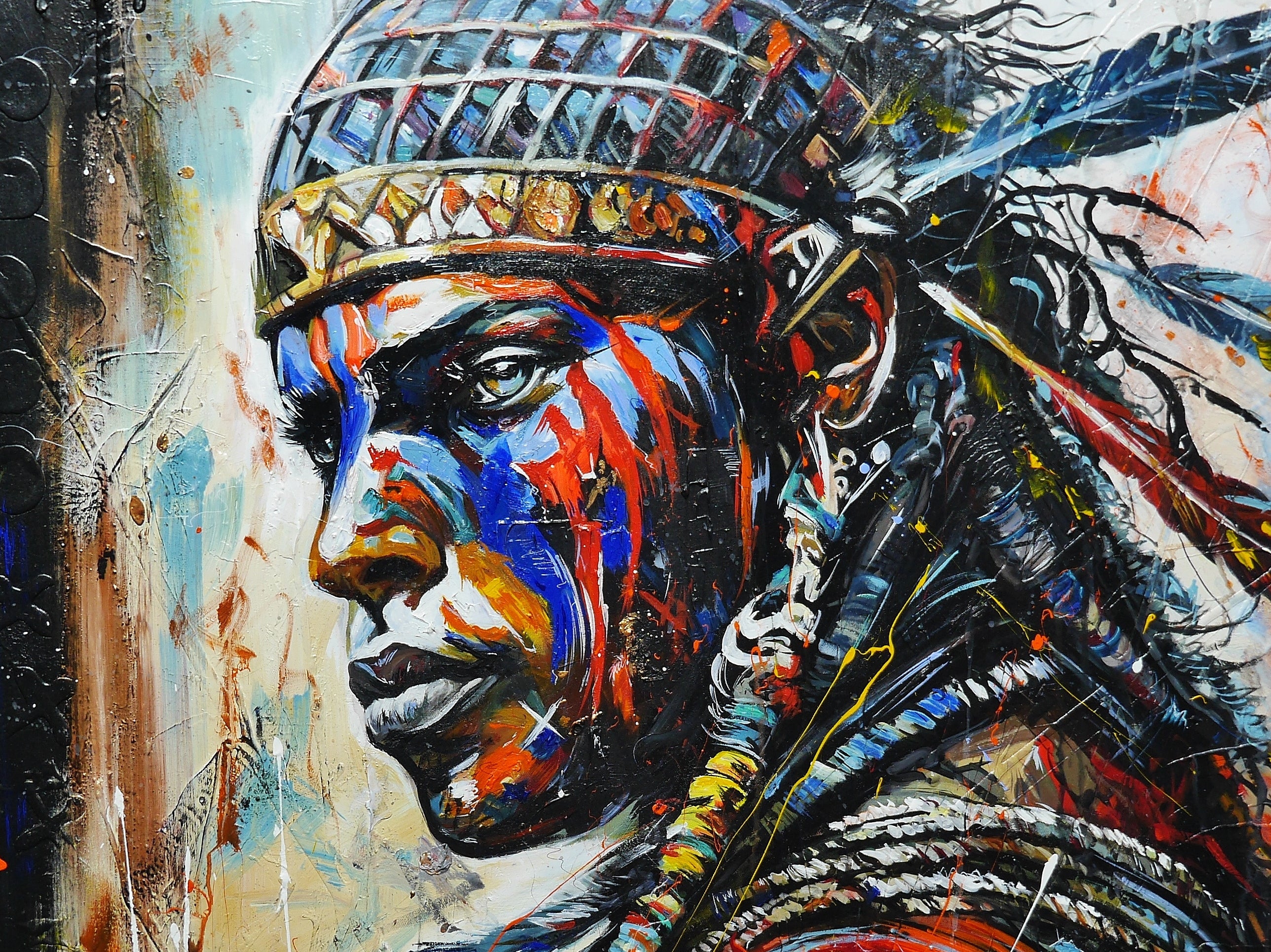 Intensity 120cm x 120cm Brave and Beautiful Abstract Realism Textured  Framed Painting (SOLD)