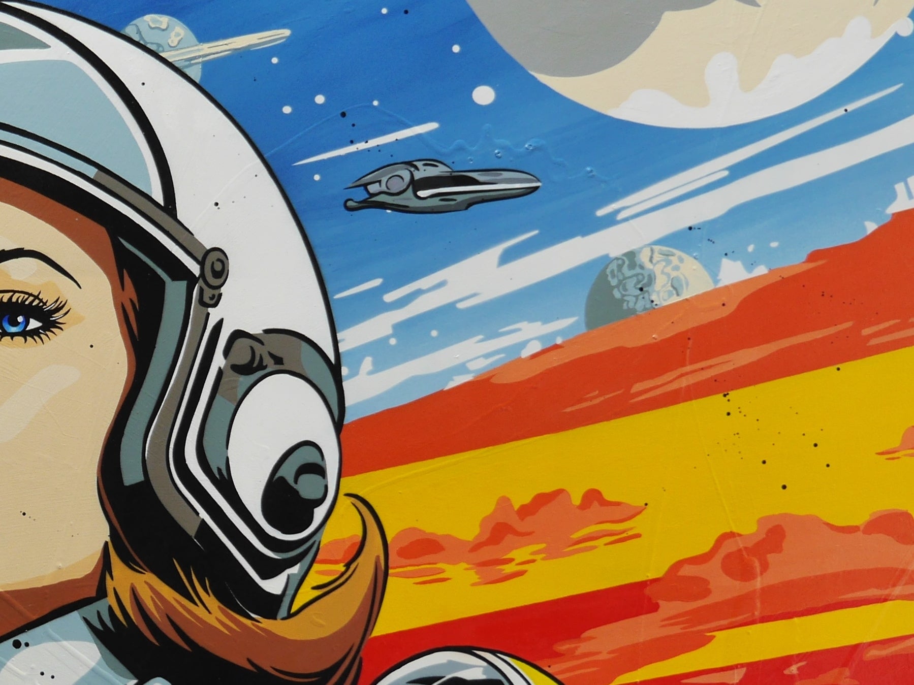The Tension 190cm x 100cm Classic Pop Art Space Painting (SOLD)