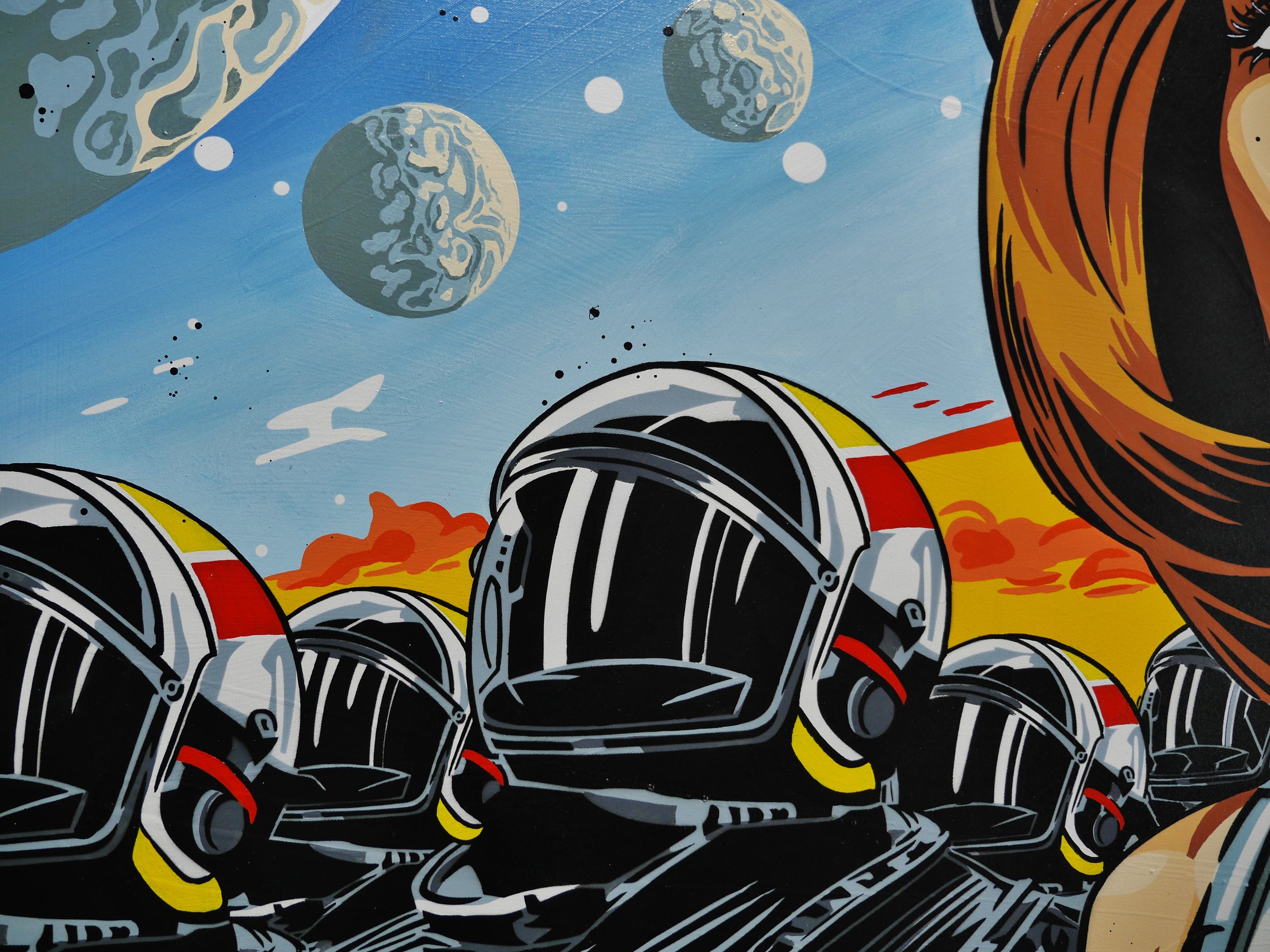 The Tension 190cm x 100cm Classic Pop Art Space Painting (SOLD)