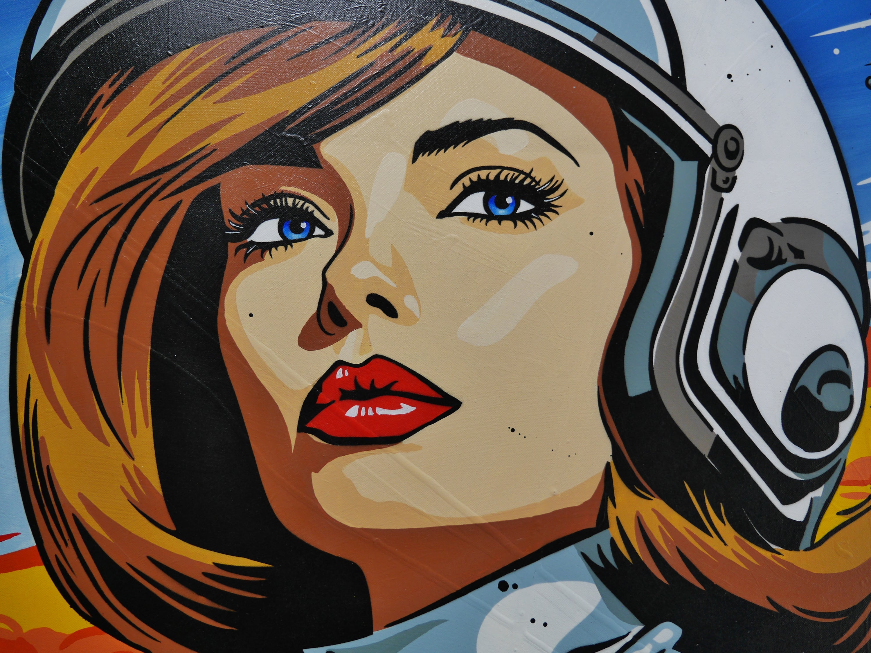 The Tension 190cm x 100cm Classic Pop Art Space Painting (SOLD)