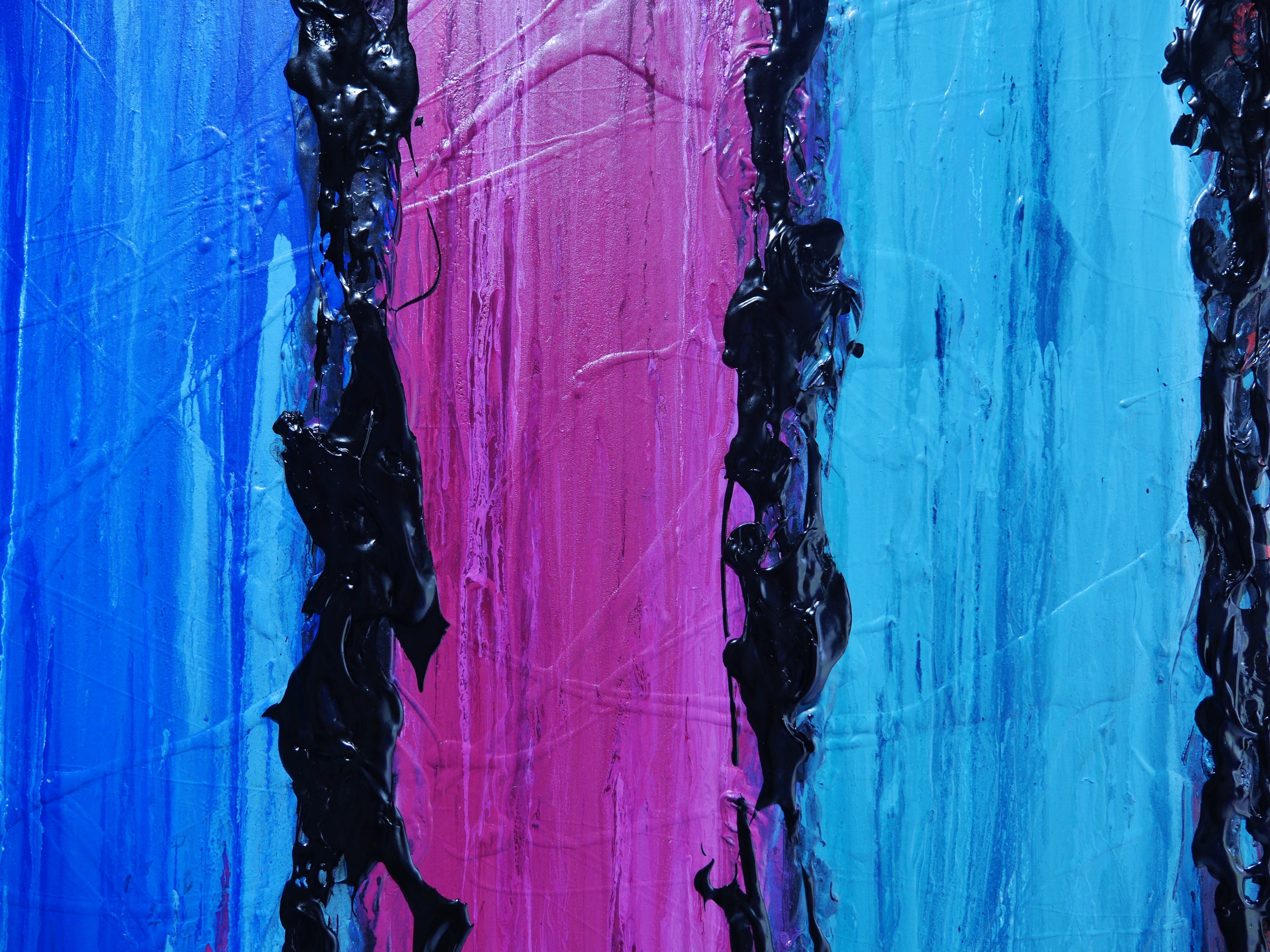 Rational Colour 190cm x 100cm Colourful Textured Abstract Painting