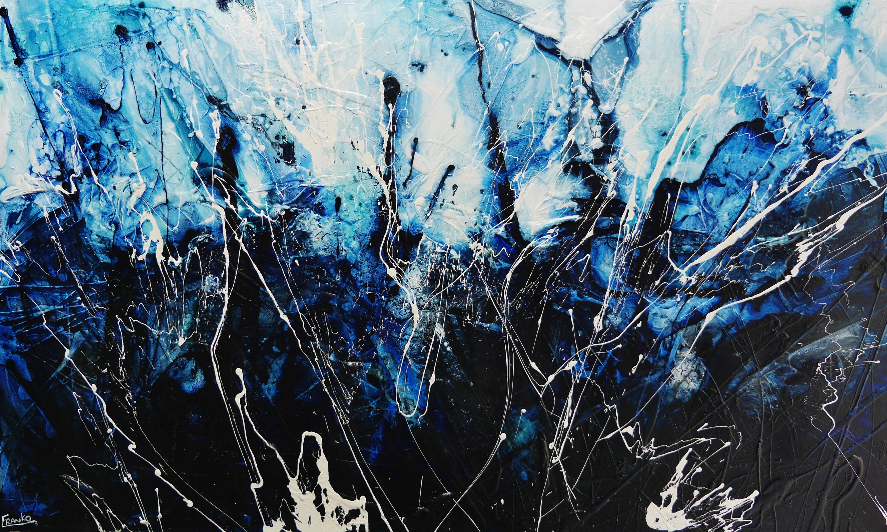 Expanding Evolution 250cm x 150cm Blue Textured Abstract Painting (SOLD)-Abstract-[Franko_Artist]-[Australian_artist]-[Gold_Coast]-[Brisbane]-[modern]-[contemporary]-[original]-[Large_artwork]-Franklin Art Studio