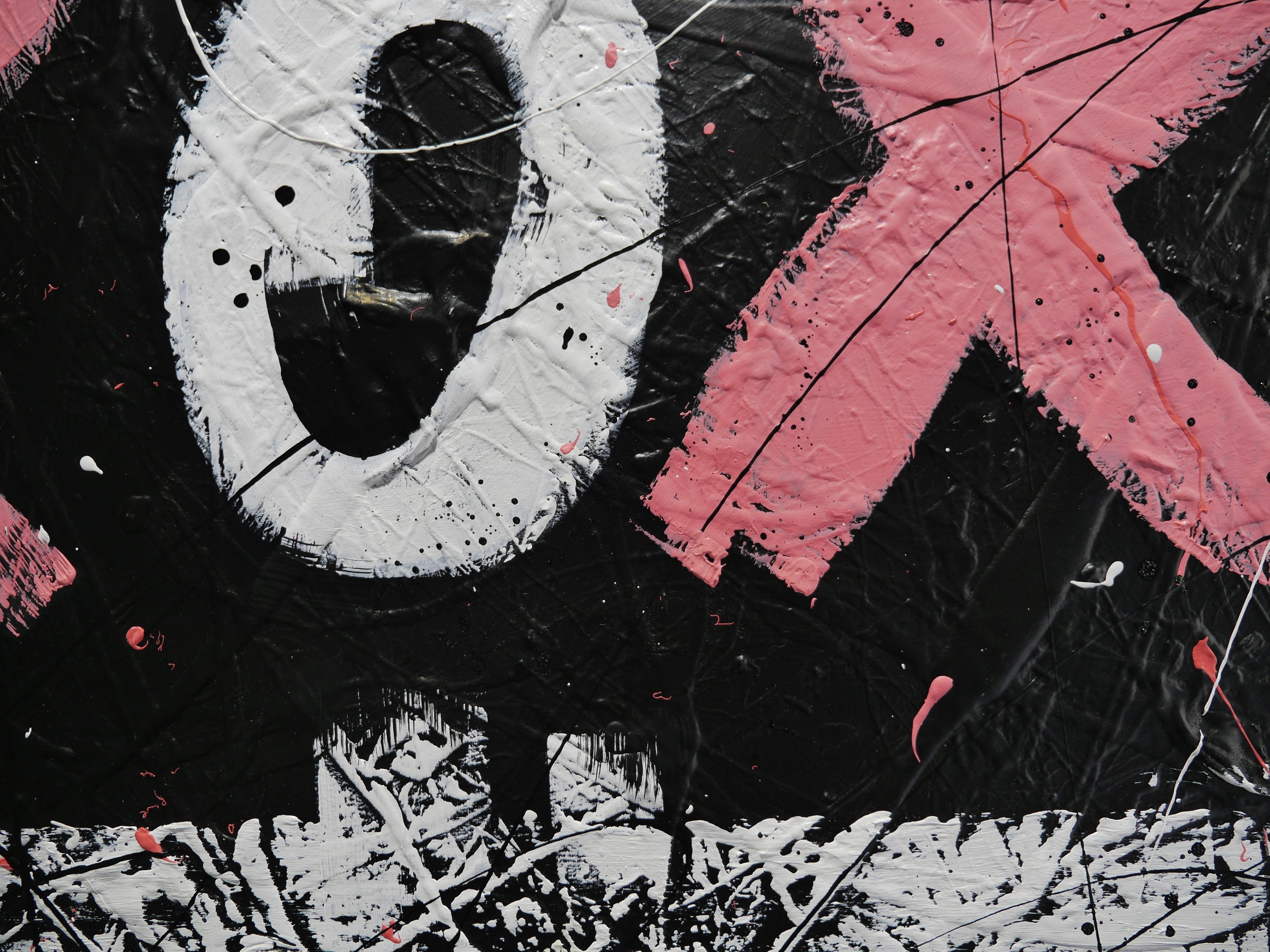Free Lovin 190cm x 100cm Textured Urban Pop Art Painting (SOLD)