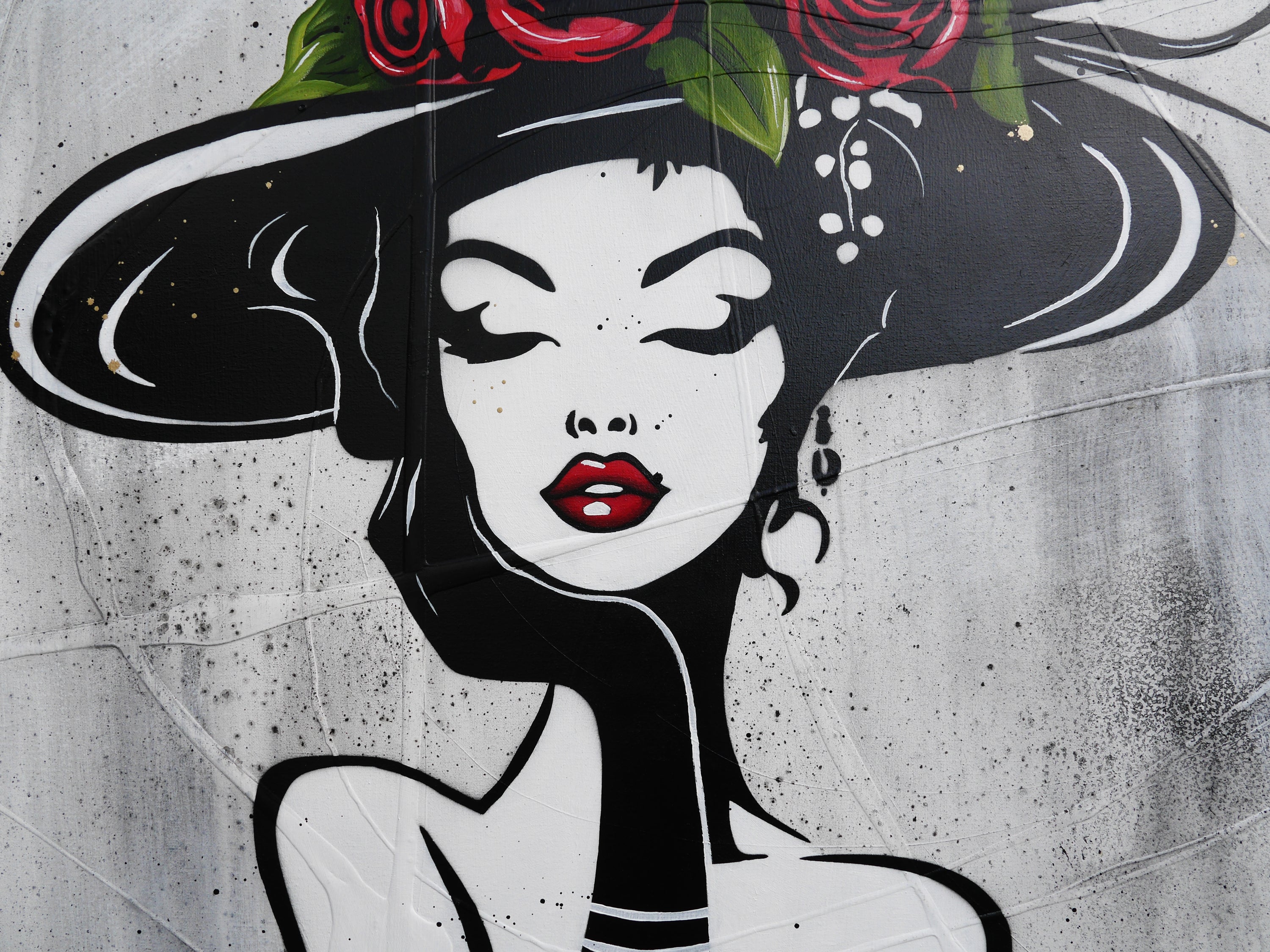 Roses Inc. 100cm x 140cm Textured Urban Pop Art Painting (SOLD)