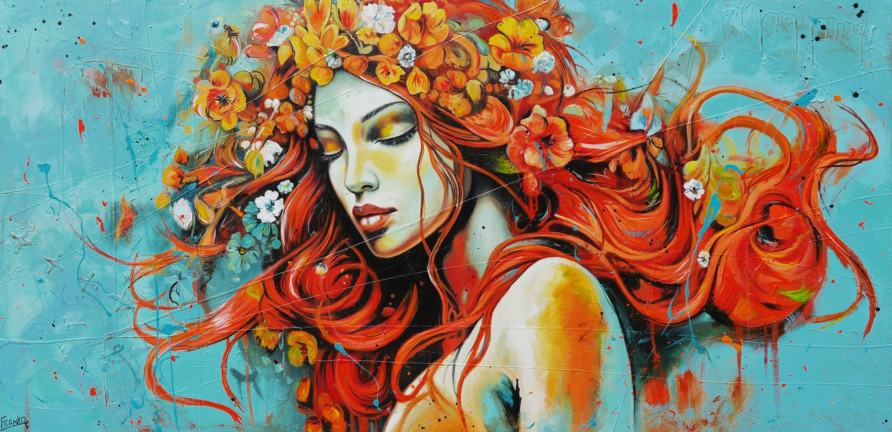 Willow 240cm x 120cm Brave and Beautiful Abstract Framed Textured Painting (SOLD)