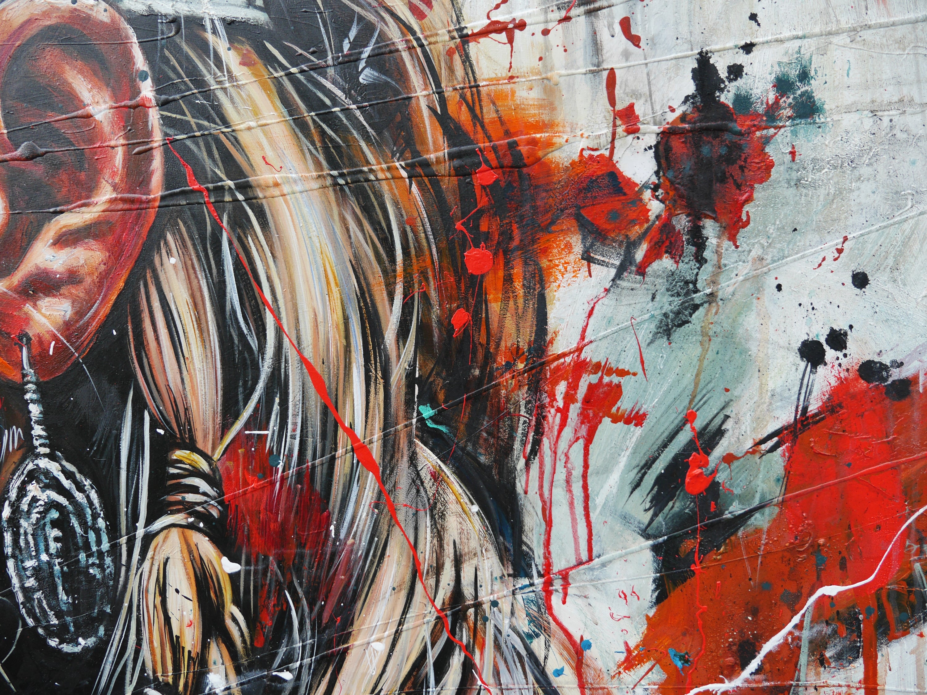Tyra 190cm x 100cm Brave and Beautiful Abstract Framed Textured Painting (SOLD)