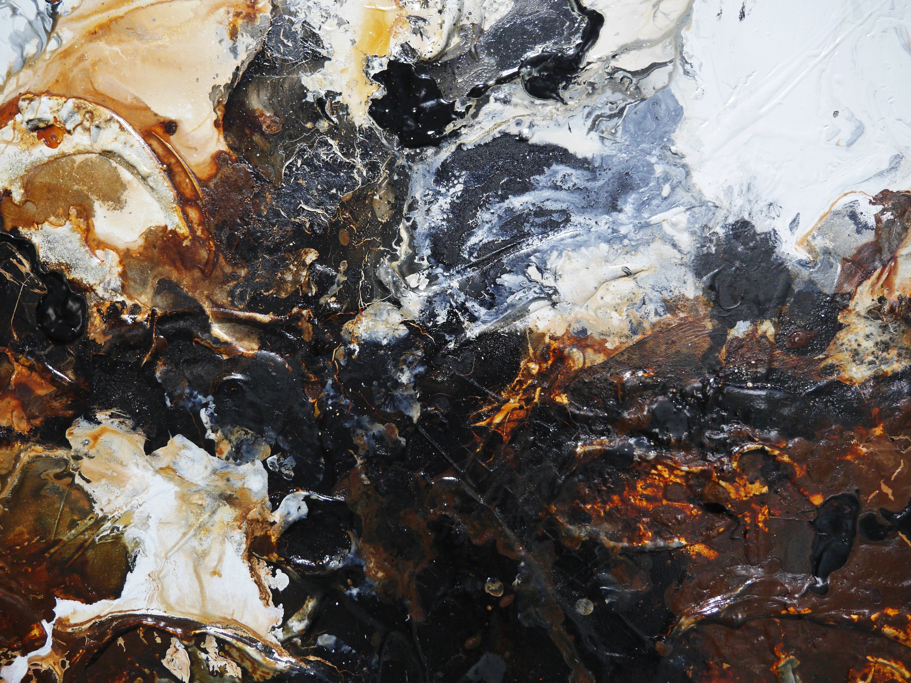 Slated Rust 190cm x 100cm Textured Abstract Painting (SOLD)