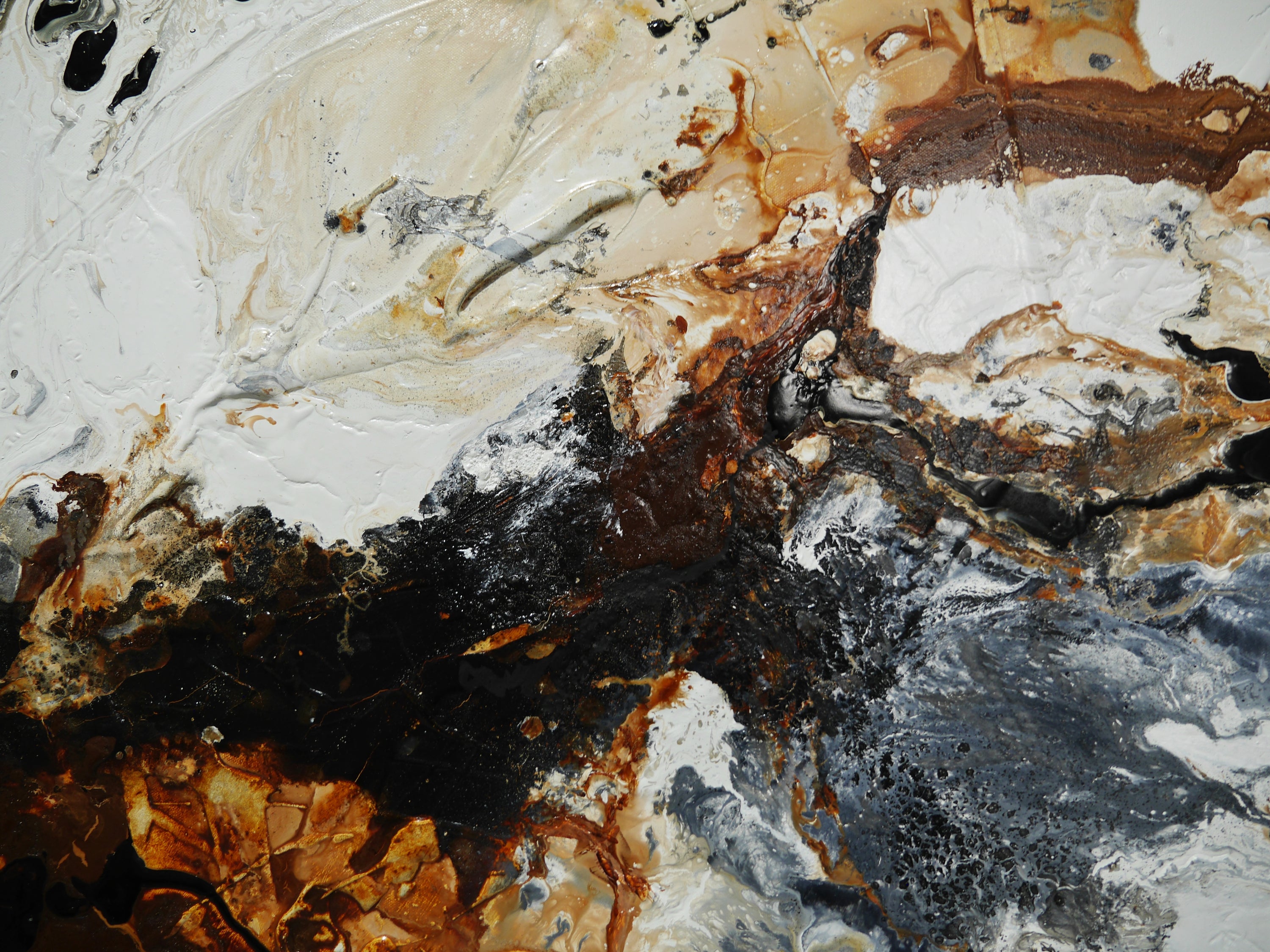 Slated Rust 190cm x 100cm Textured Abstract Painting (SOLD)