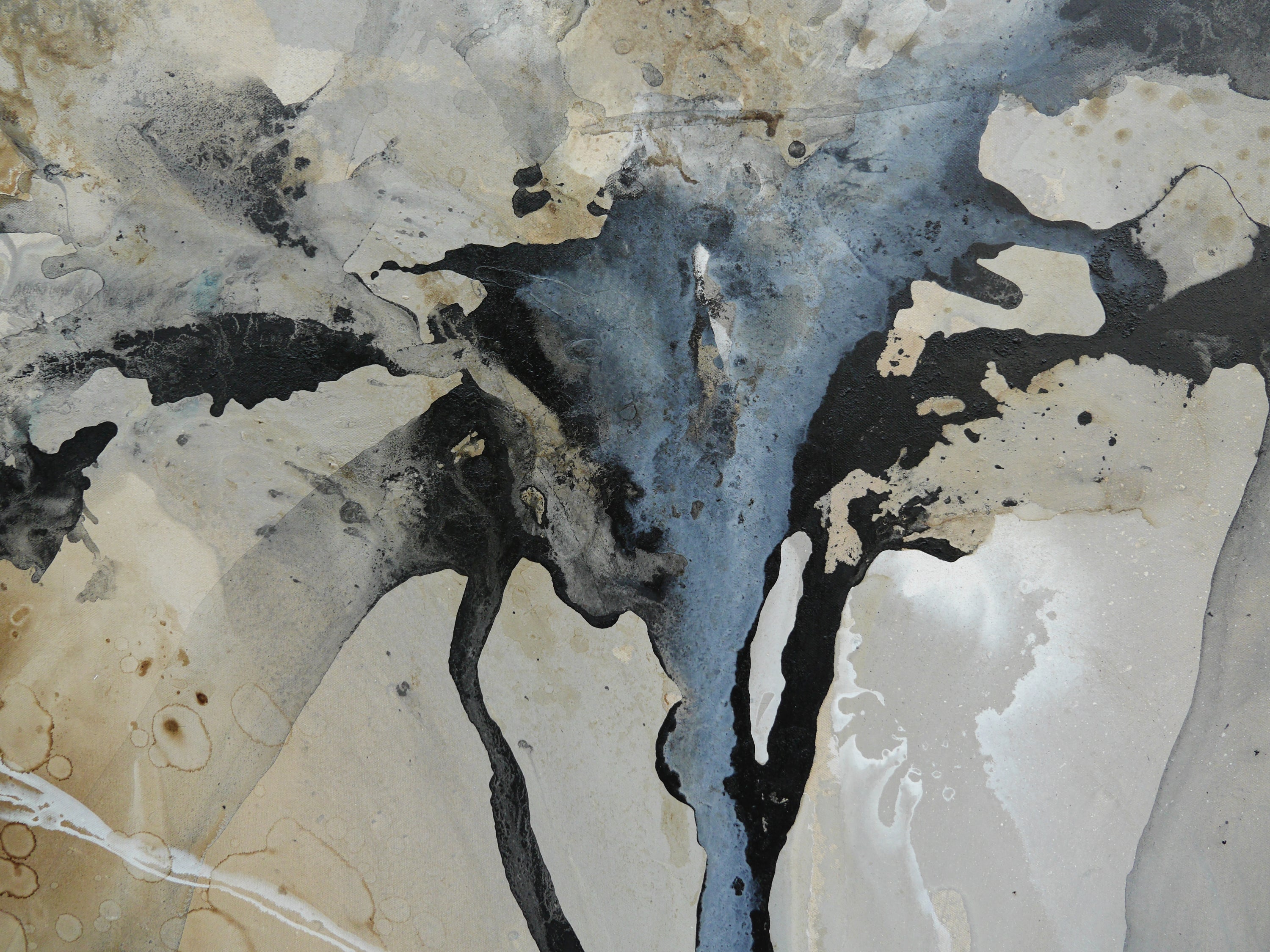 Refined 555 190cm x 100cm Blended Inks Abstract Painting
