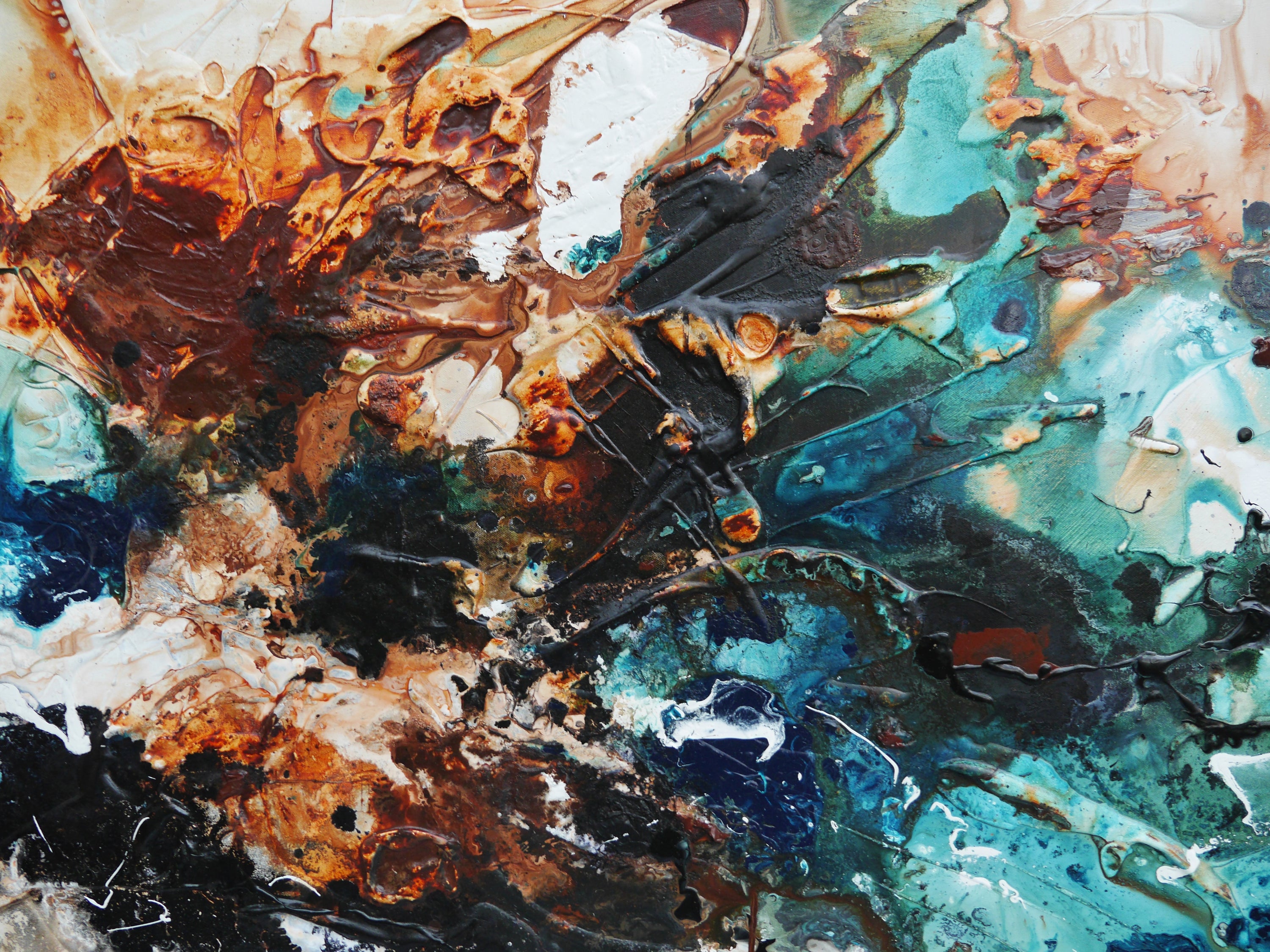 Raw Southern Oxide 240cm x 100cm Textured Abstract Painting (SOLD)