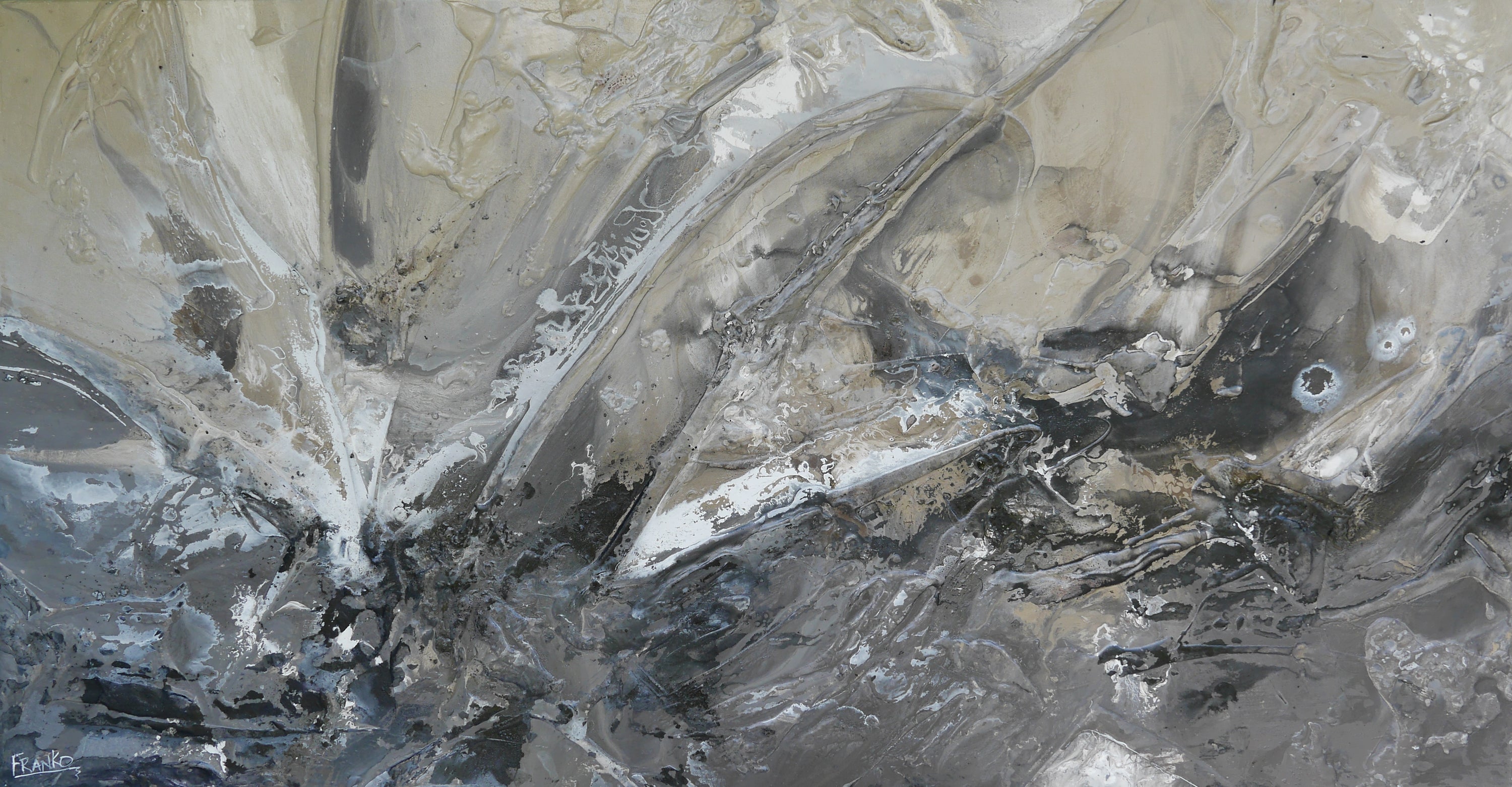 Raw Coffee 190cm x 100cm Textured Abstract Painting (SOLD)-Abstract-[Franko_Artist]-[Australian_artist]-[Gold_Coast]-[Brisbane]-[modern]-[contemporary]-[original]-[Large_artwork]-Franklin Art Studio