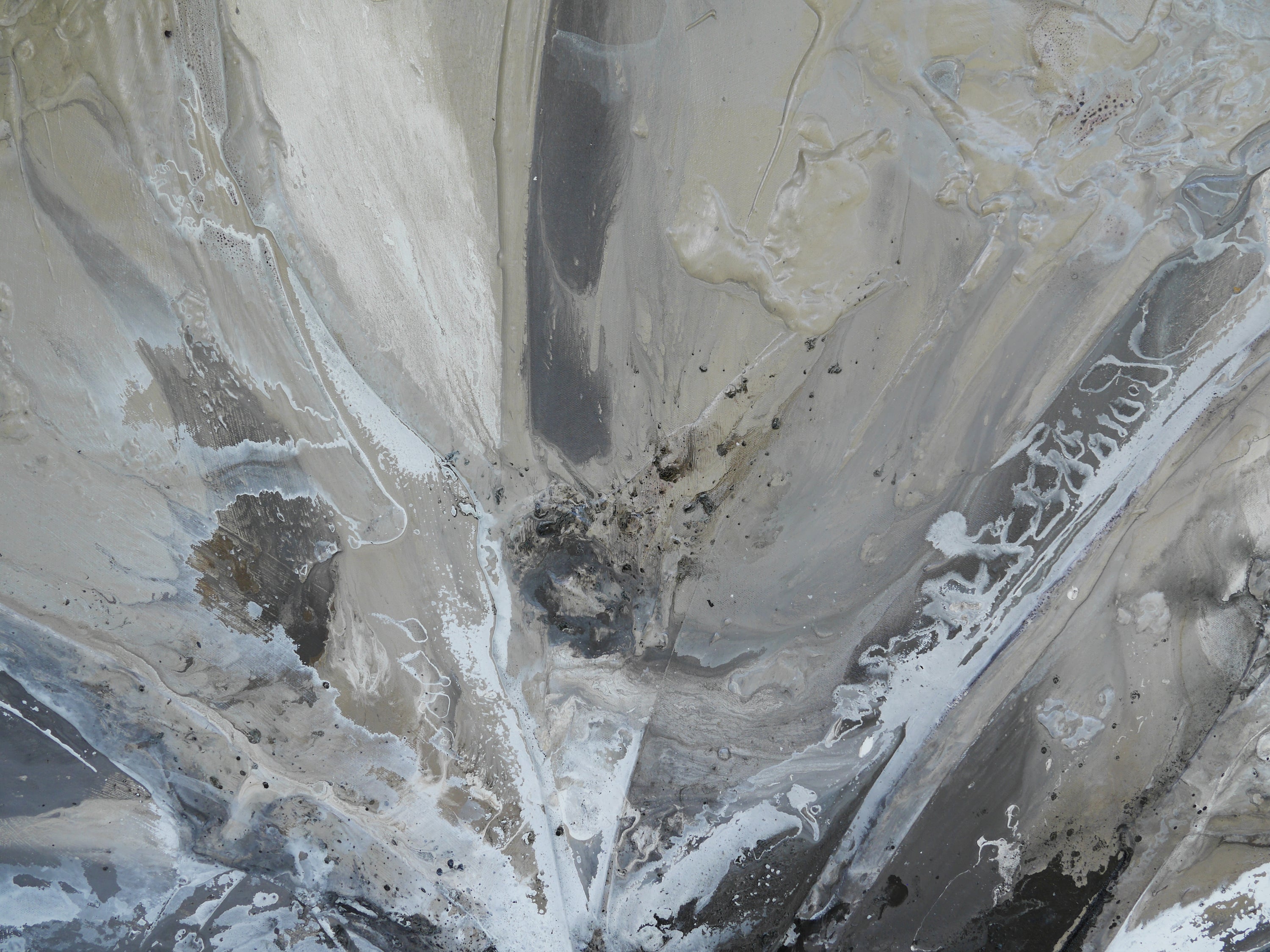 Raw Coffee 190cm x 100cm Textured Abstract Painting (SOLD)