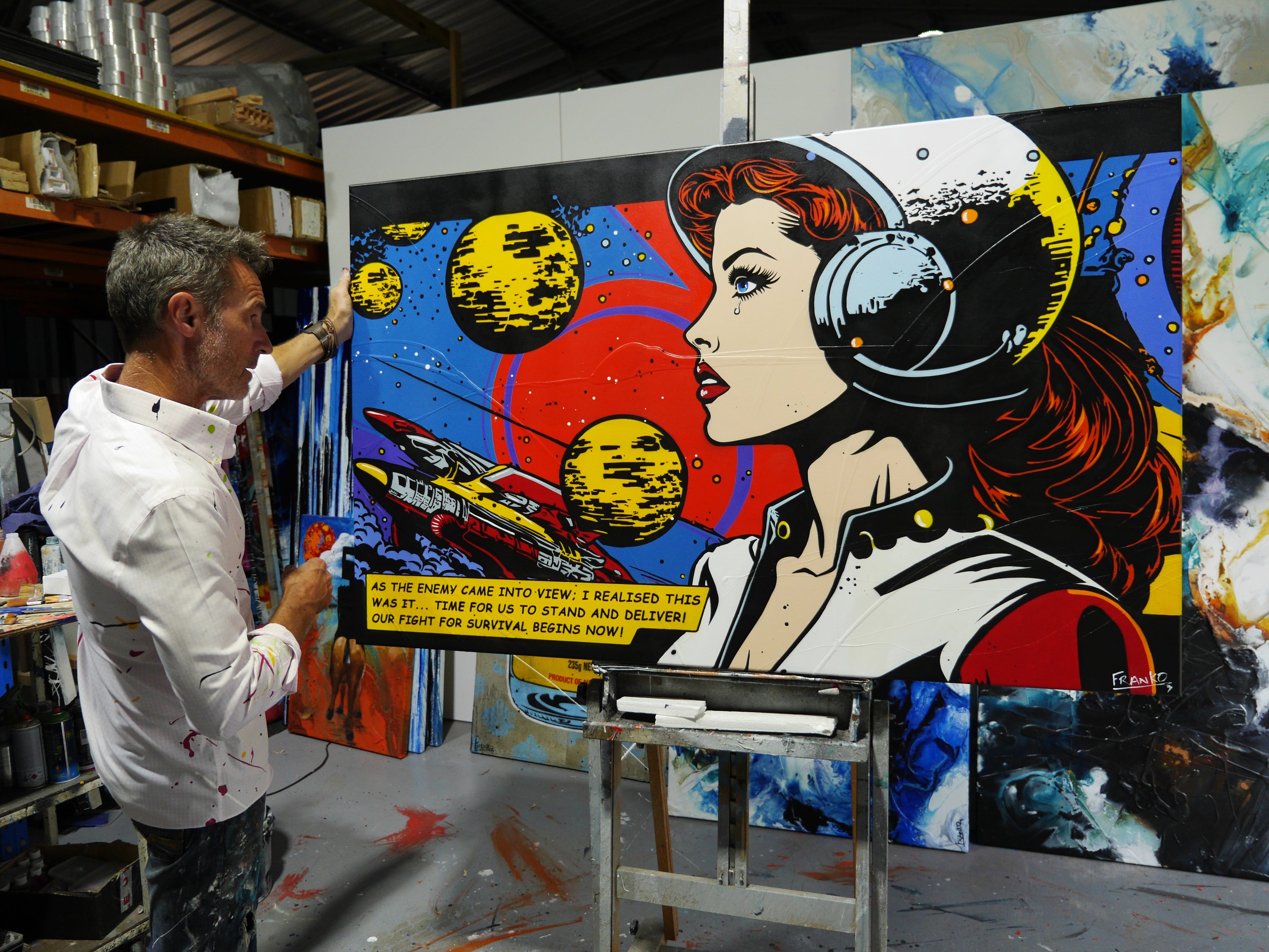 This Was It 160cm x 100cm Space Classic Pop Art Painting (SOLD)