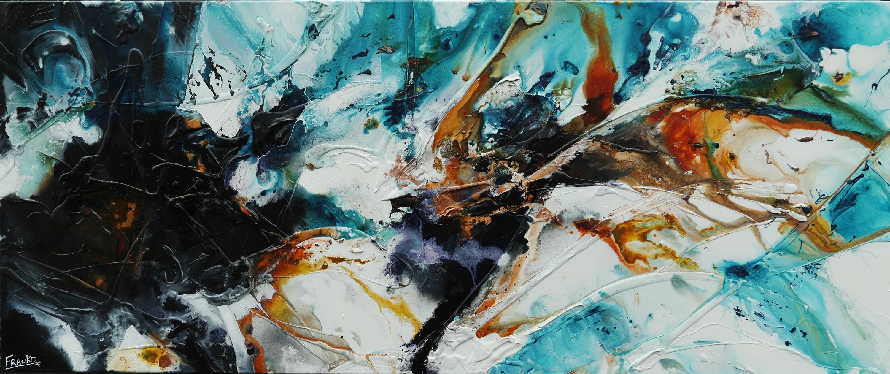 Levitate 240cm x 100cm Textured Abstract Painting (SOLD)-Abstract-[Franko_Artist]-[Australian_artist]-[Gold_Coast]-[Brisbane]-[modern]-[contemporary]-[original]-[Large_artwork]-Franklin Art Studio