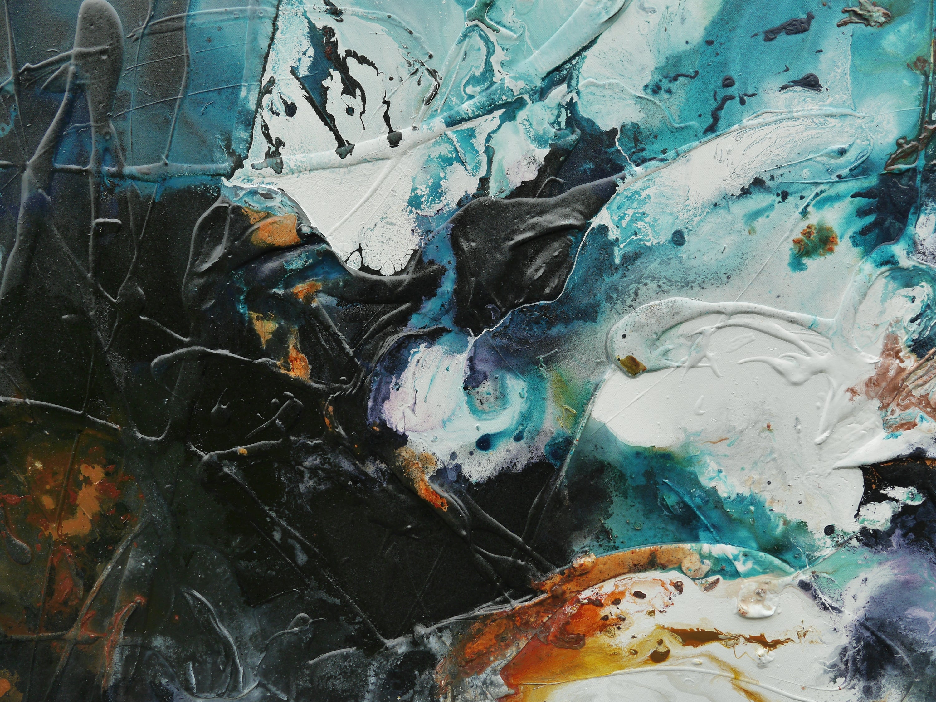 Levitate 240cm x 100cm Textured Abstract Painting (SOLD)-Abstract-[Franko_Artist]-[The_Block]-[Dream_Homes]-[ideas]-[Grand_Designs]-[Art_Lover]-Franklin Art Studio